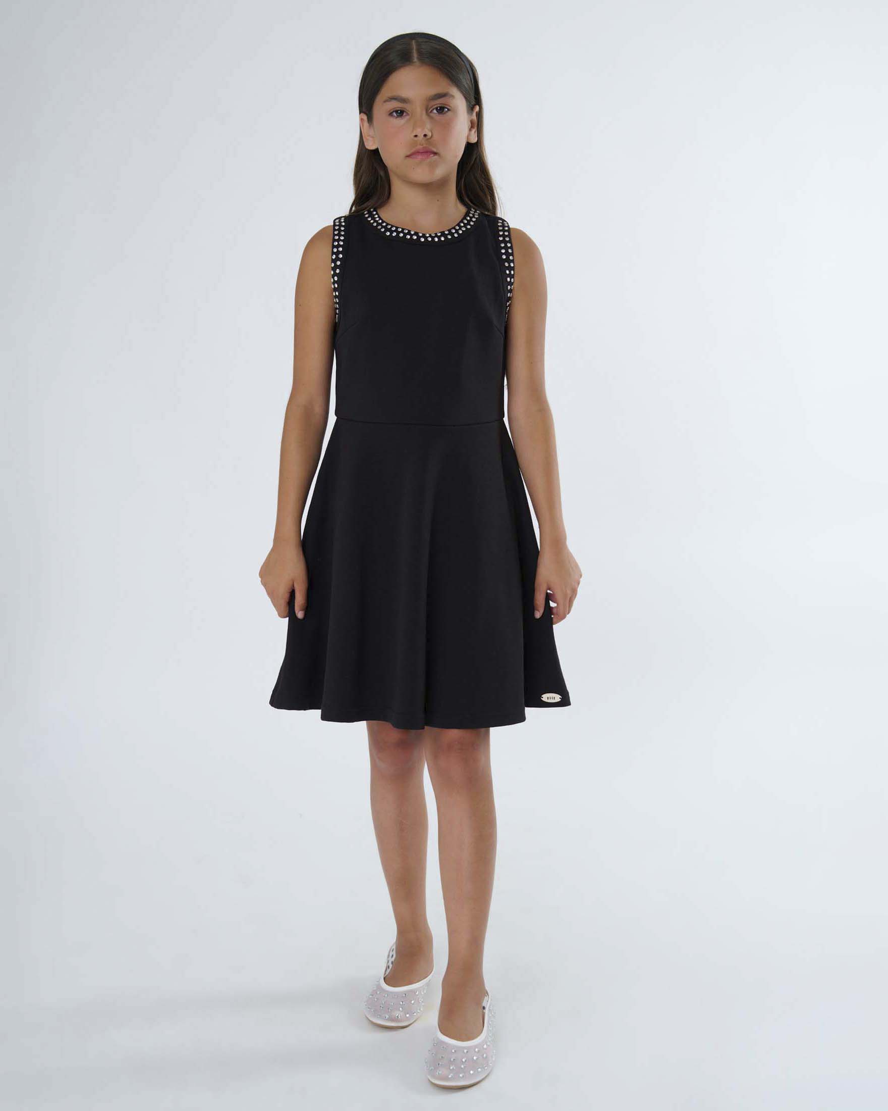 Abito nero To be Too fit and flare con brillantini image