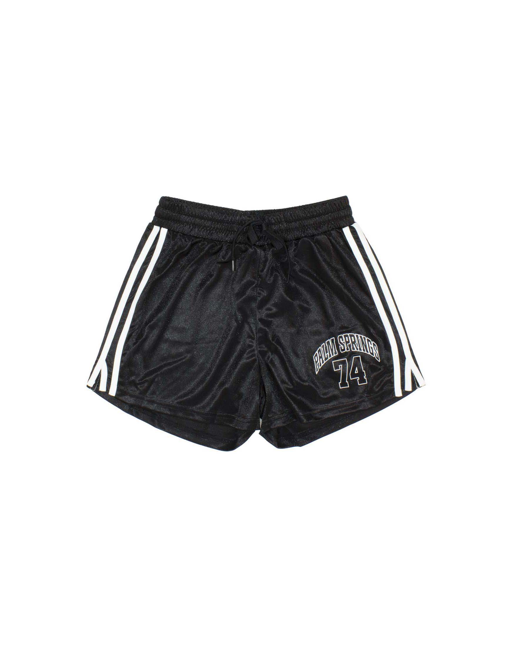 Short nero To be Too in raso stile box