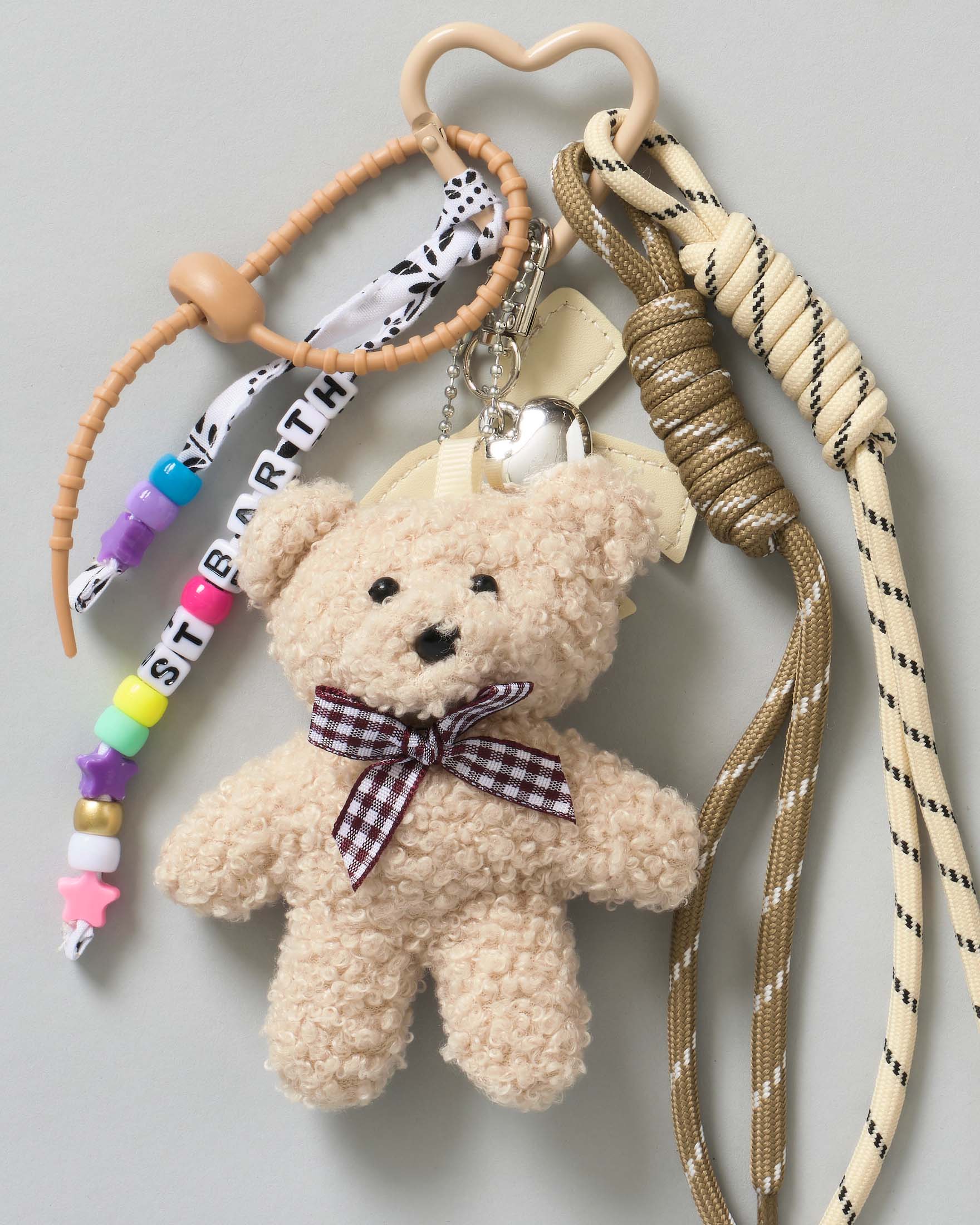 Portachiavi Funny Charm MC2 Saint Barth con teddy e cordini image