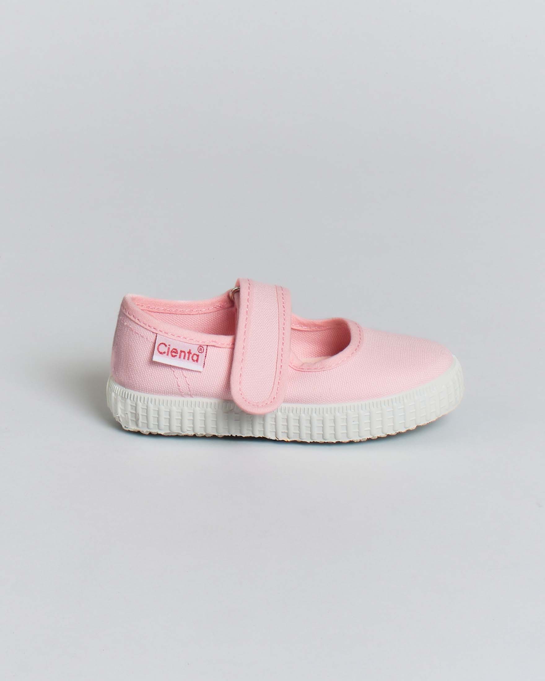 Ballerina Cienta Mary Jane rosa in tela