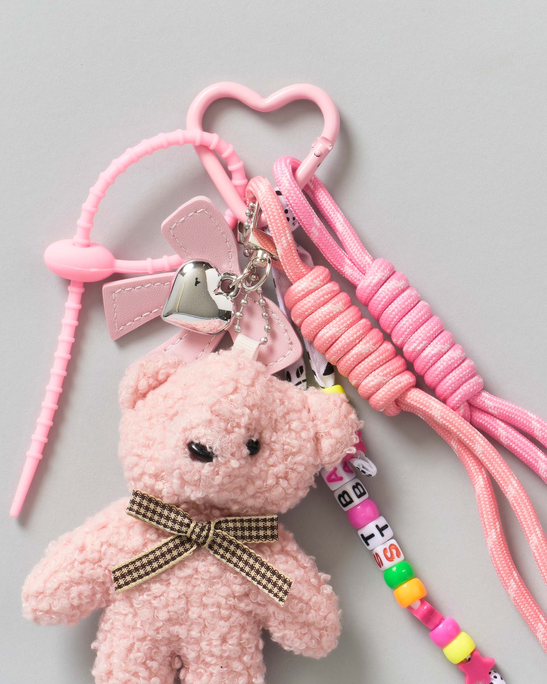 Funny charm MC2 Saint Barth con orsetto e fiocco rosa image