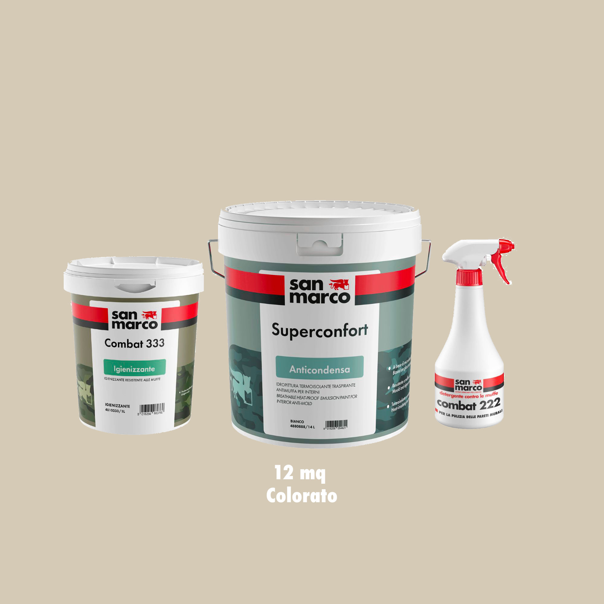 Kit antimuffa anticondensa 12mq colorato