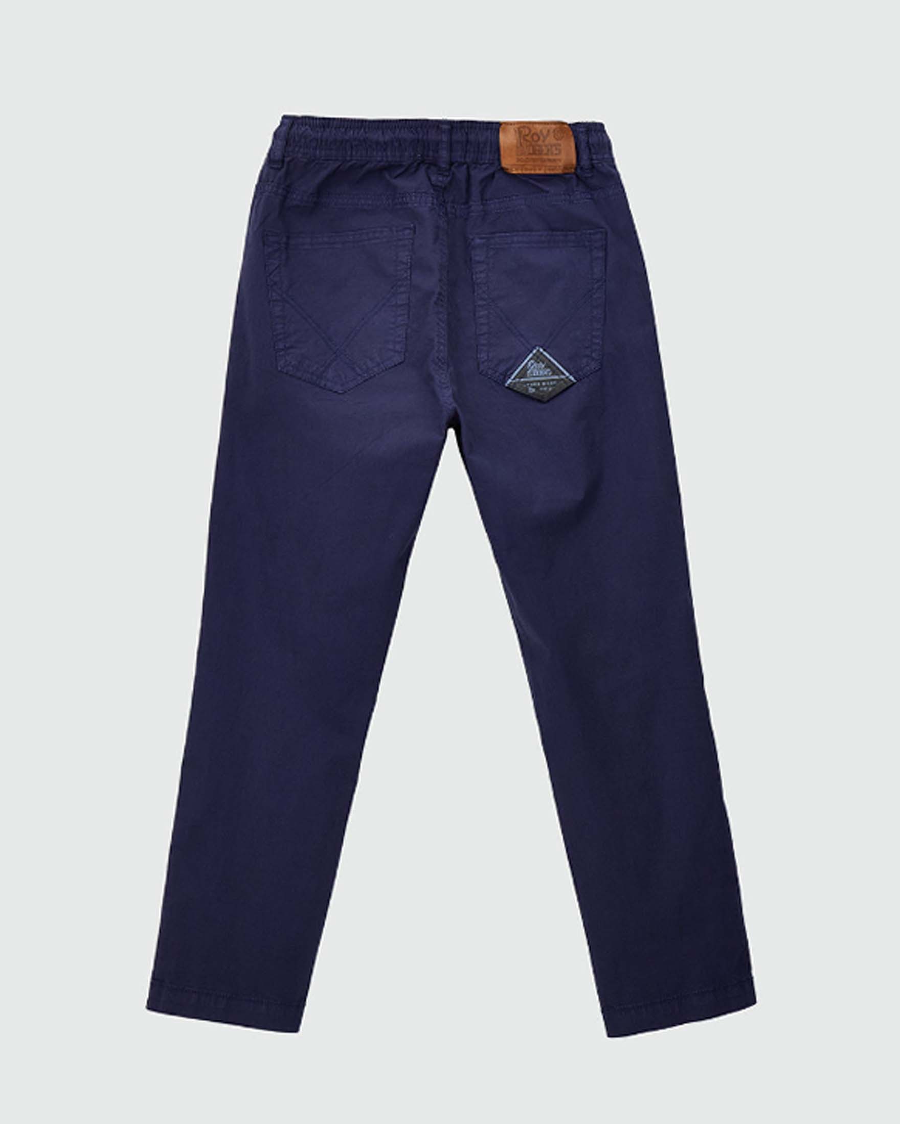 Pantalaccio blu Roy Roger's in popeline di cotone stretch image