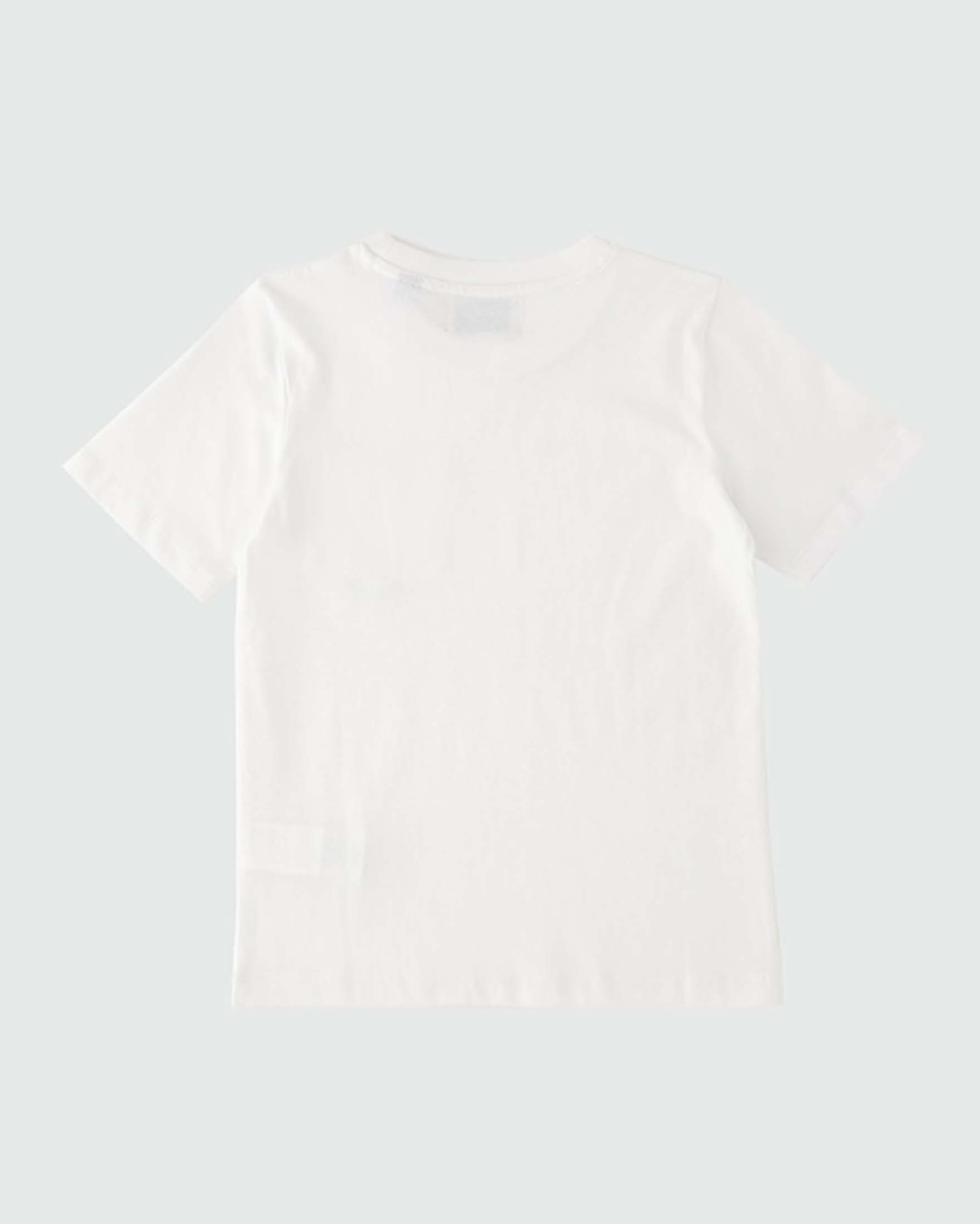 T-shirt bianca Roy Roger's mezza manica in puro cotone con taschino image