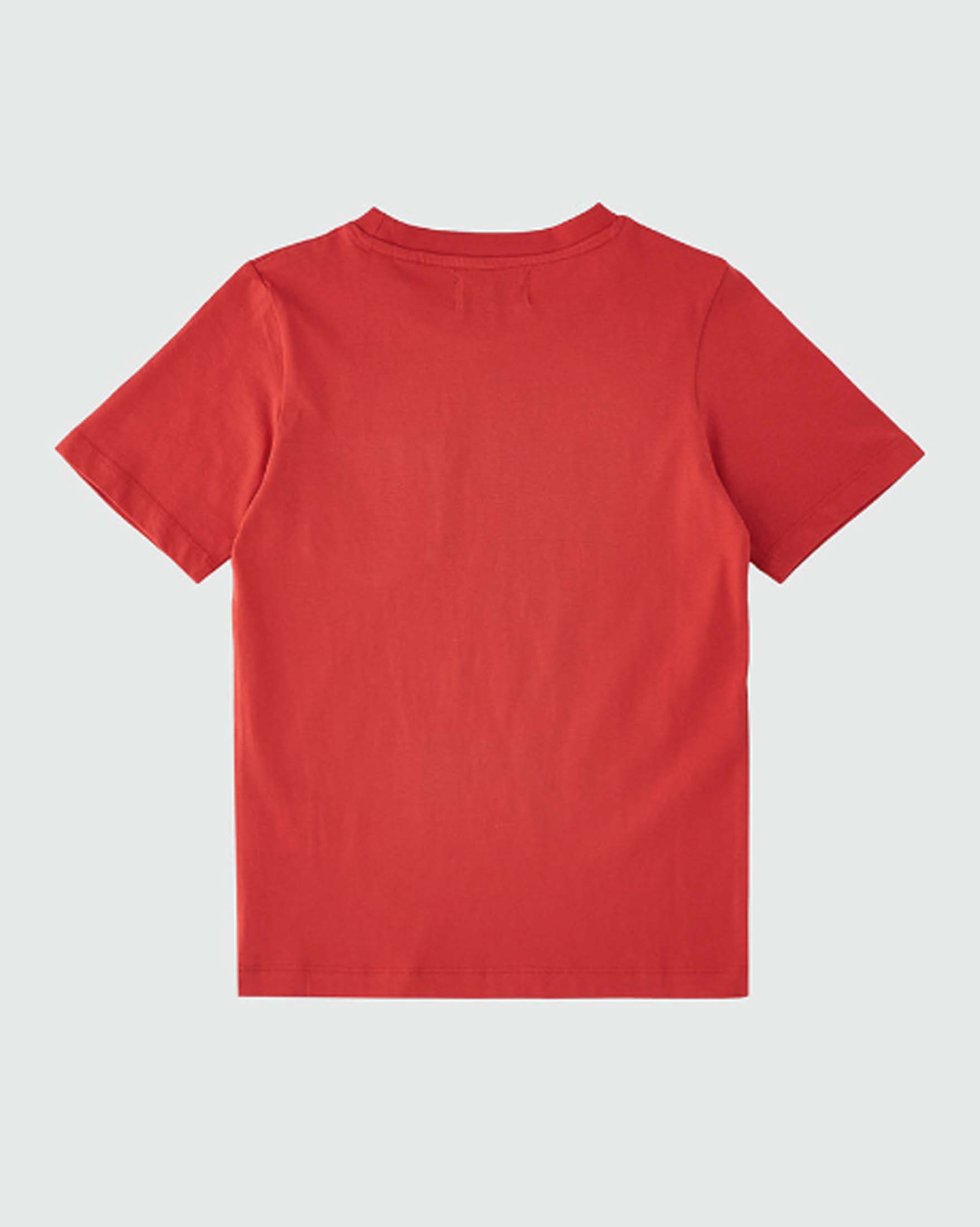 T-shirt rossa Roy Roger's mezza manica in puro cotone con taschino image