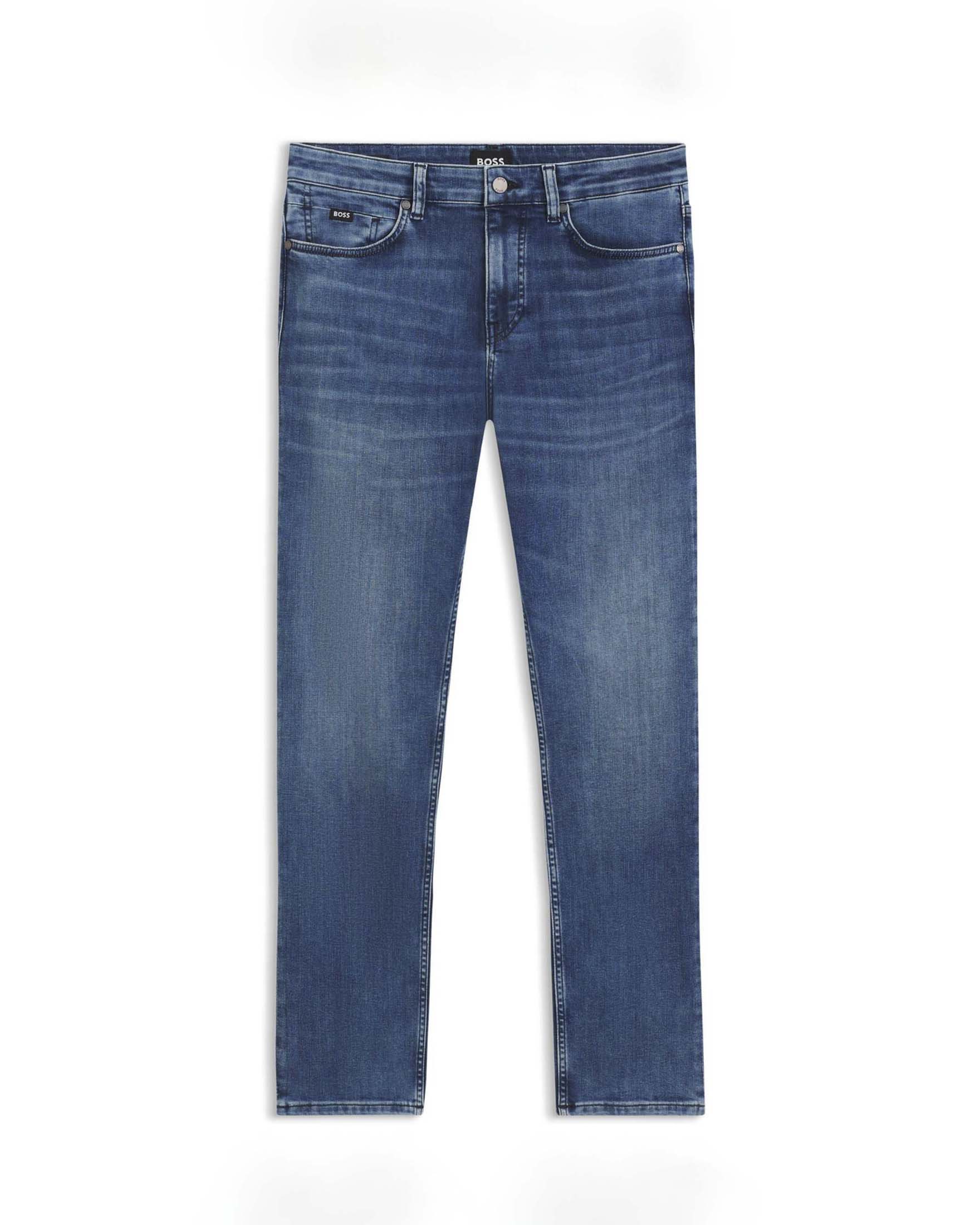 Jeans Boss Delaware lavaggio medio stone washed in cotone stretch