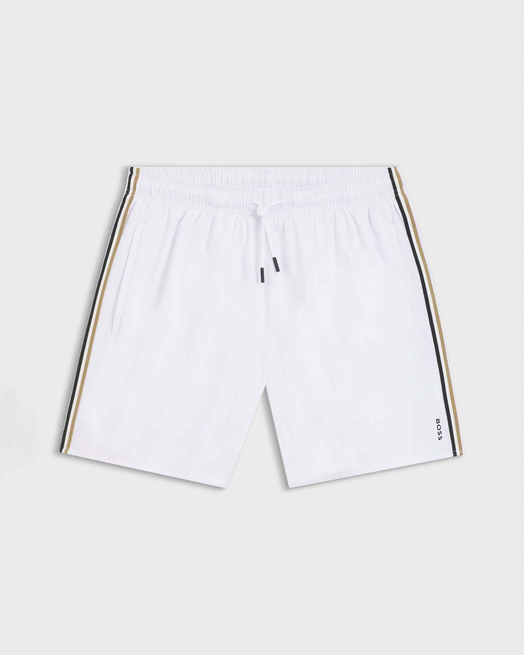 Boxer mare bianco con banda tricolore a lato