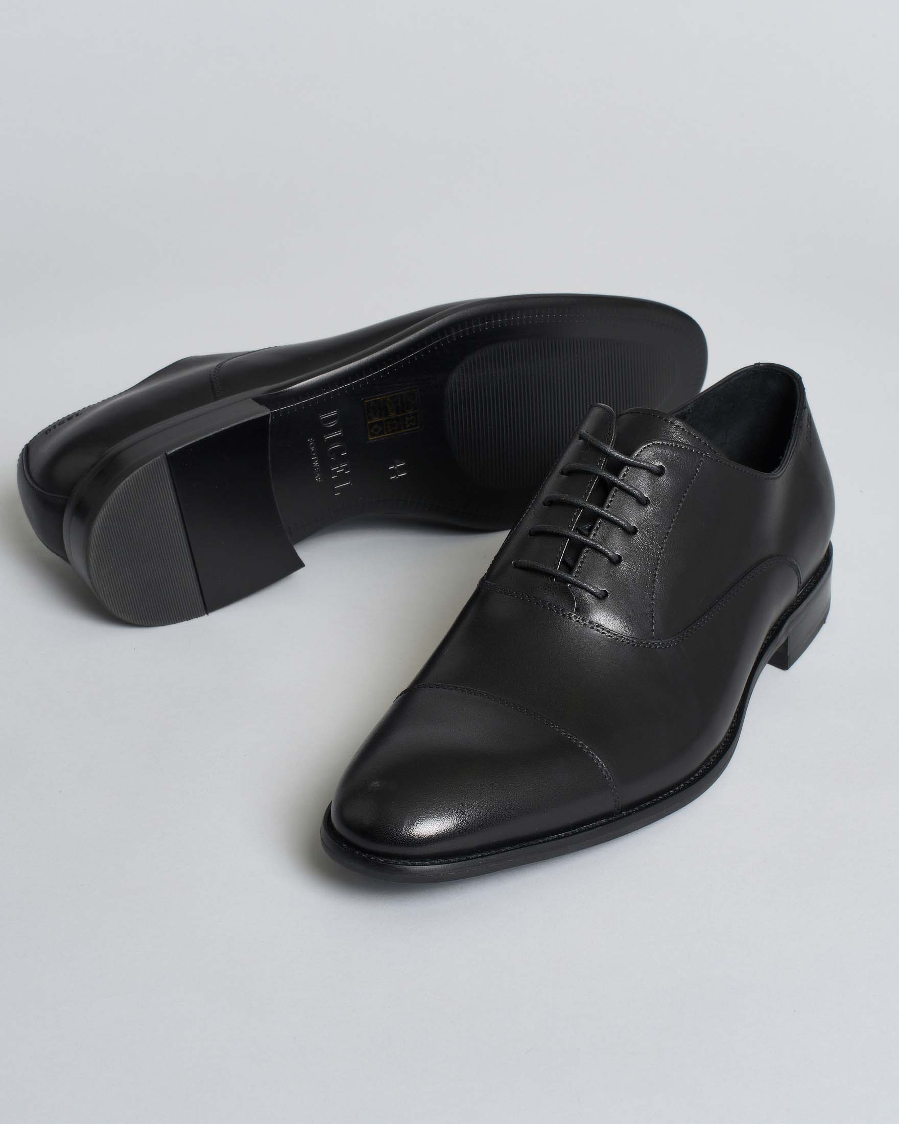 Scarpa stringata elegante Digel in pelle nera image