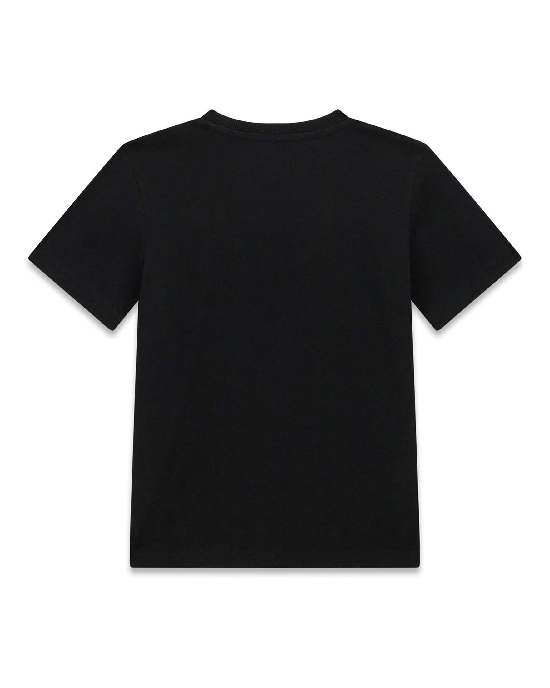 T-shirt mezza manica Guess nera in cotone con stampa grafica