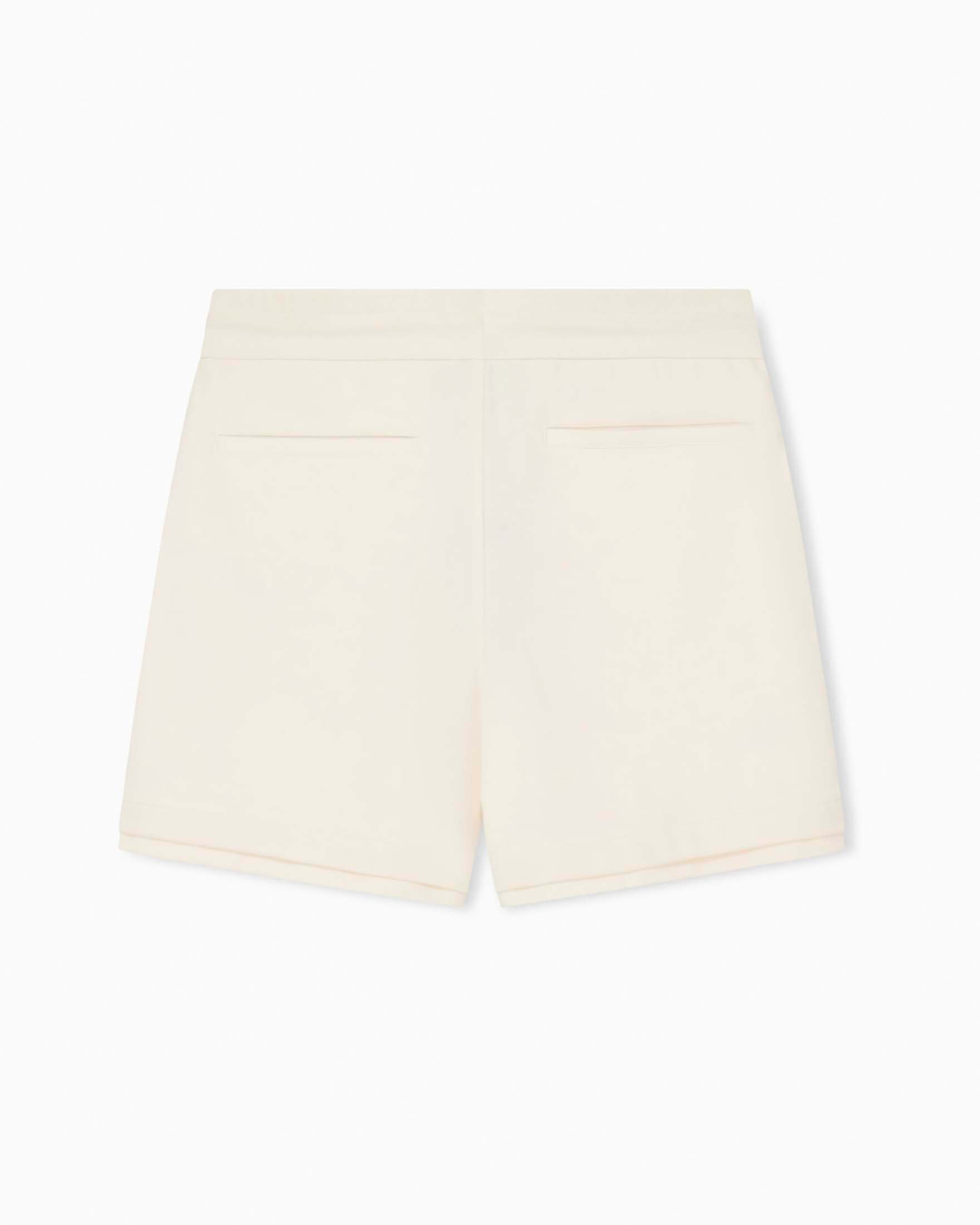 Bermuda Armani Exchange panna in felpa di misto cotone con patch logo image