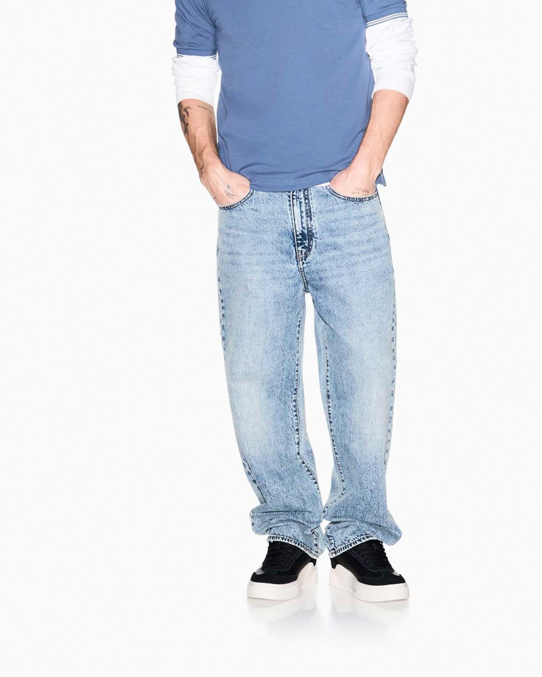 Polo Exchange avio in cotone stretch con bordino e logo ricamato