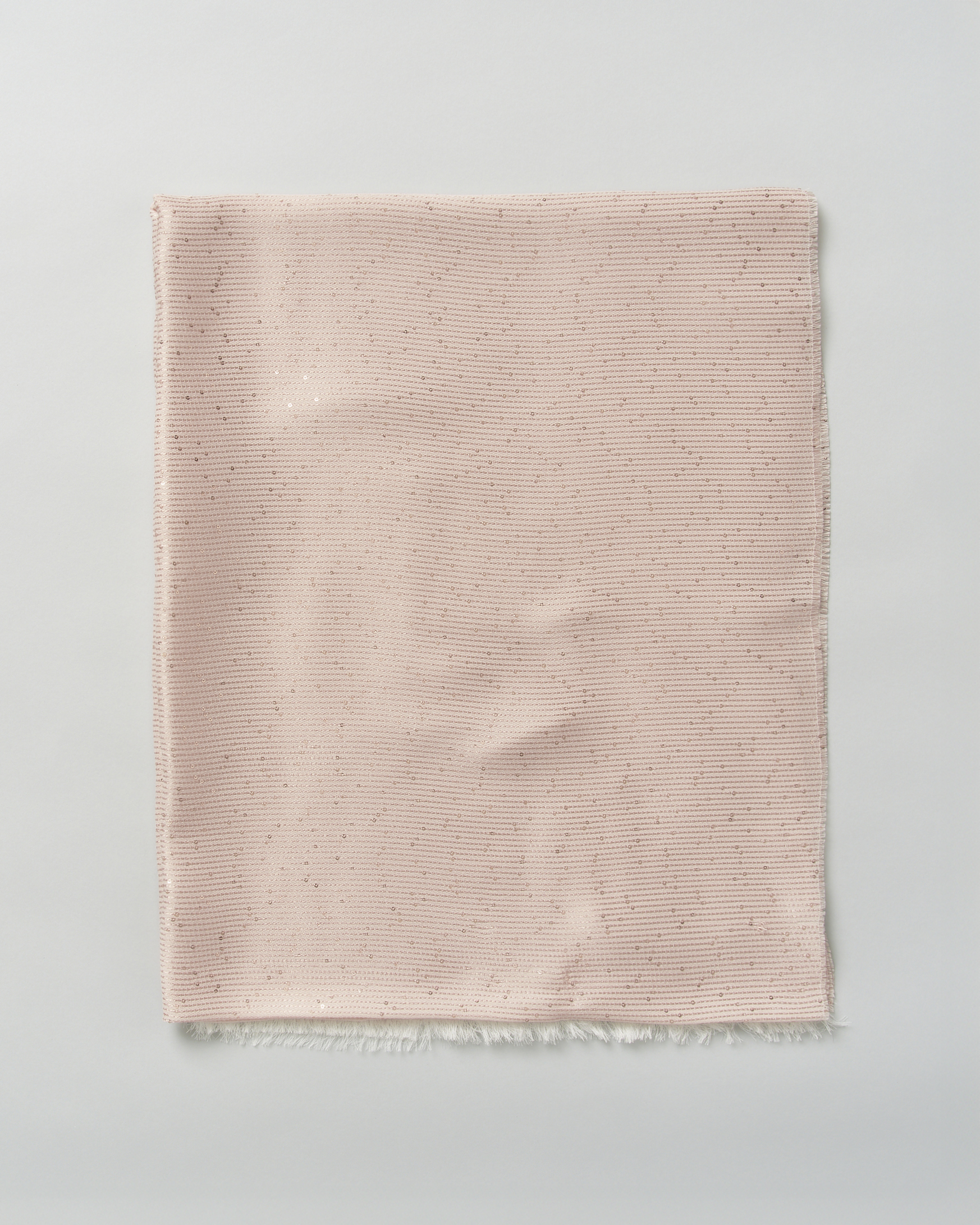 Stola Marella color cipria in misto viscosa e modal con micro paillettes