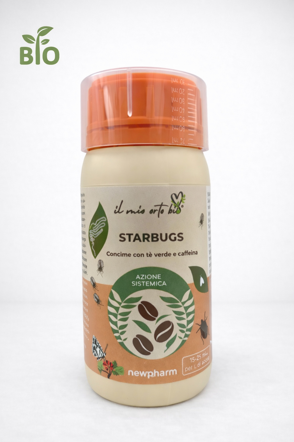 CONCIME STARBUGS CON TE' VERDE E CAFFEINA 200GR.