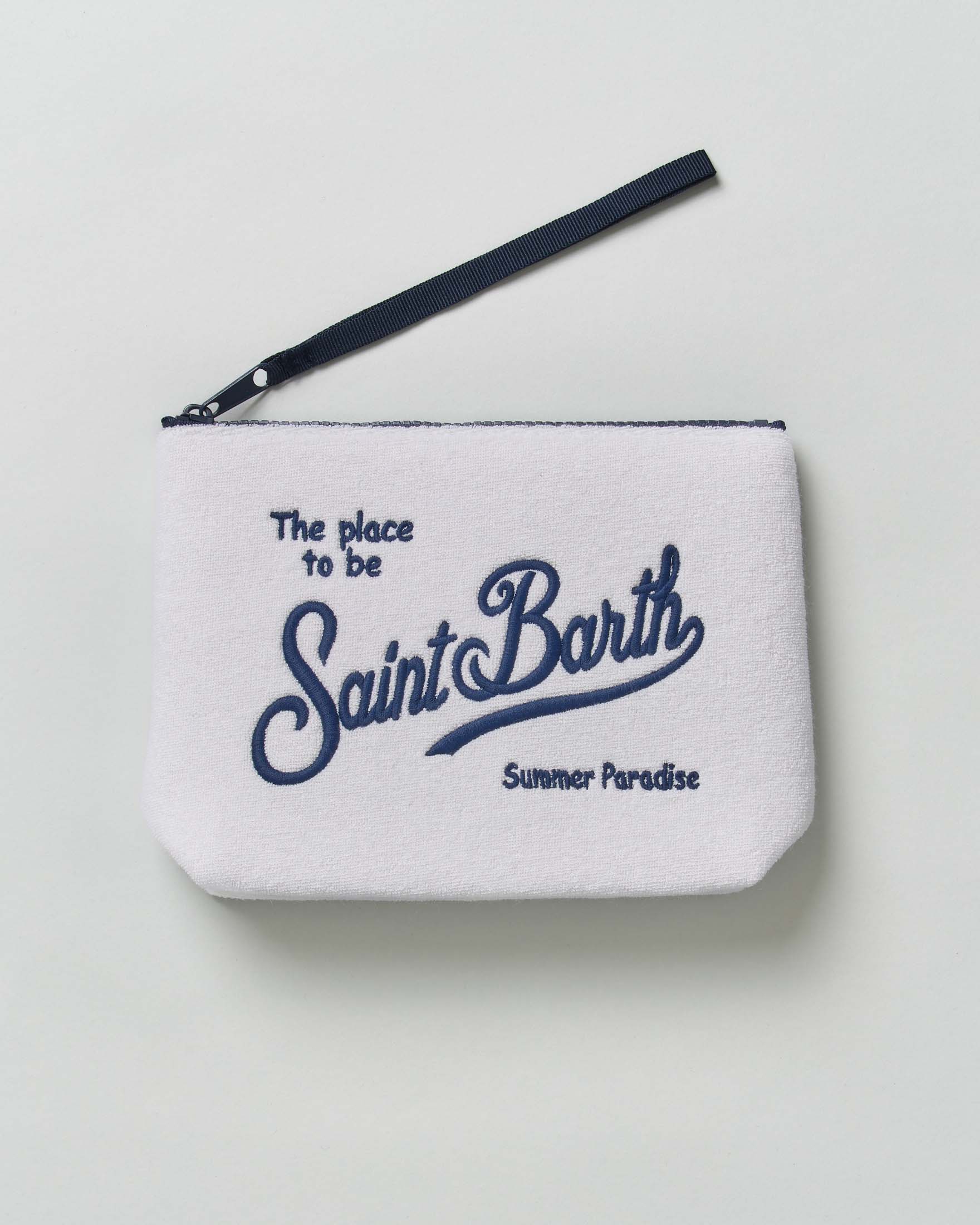 Pochette Aline bianca in spugna