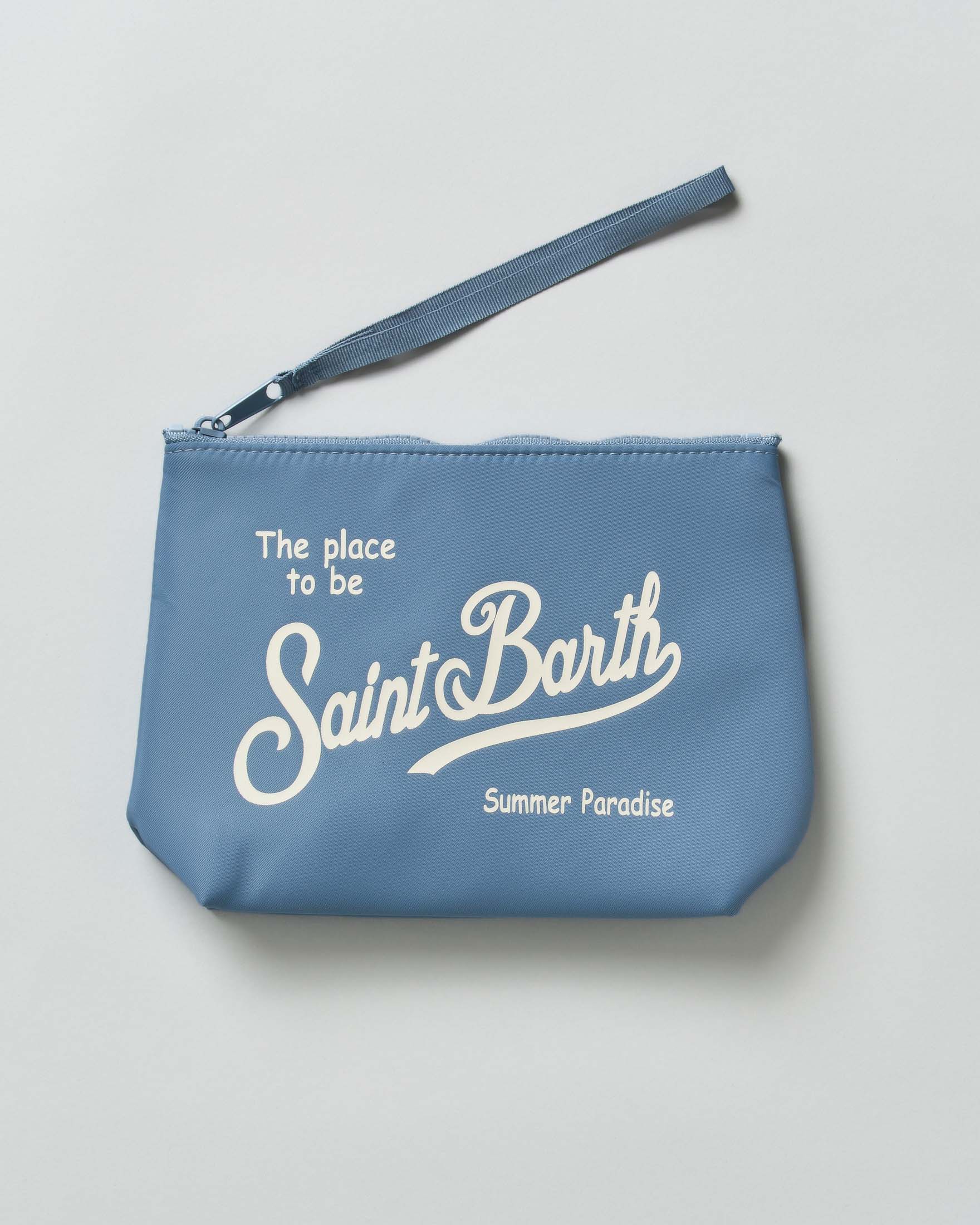 Pochette MC2 Saint Barth Aline avio in nylon con scritta logo in contrasto