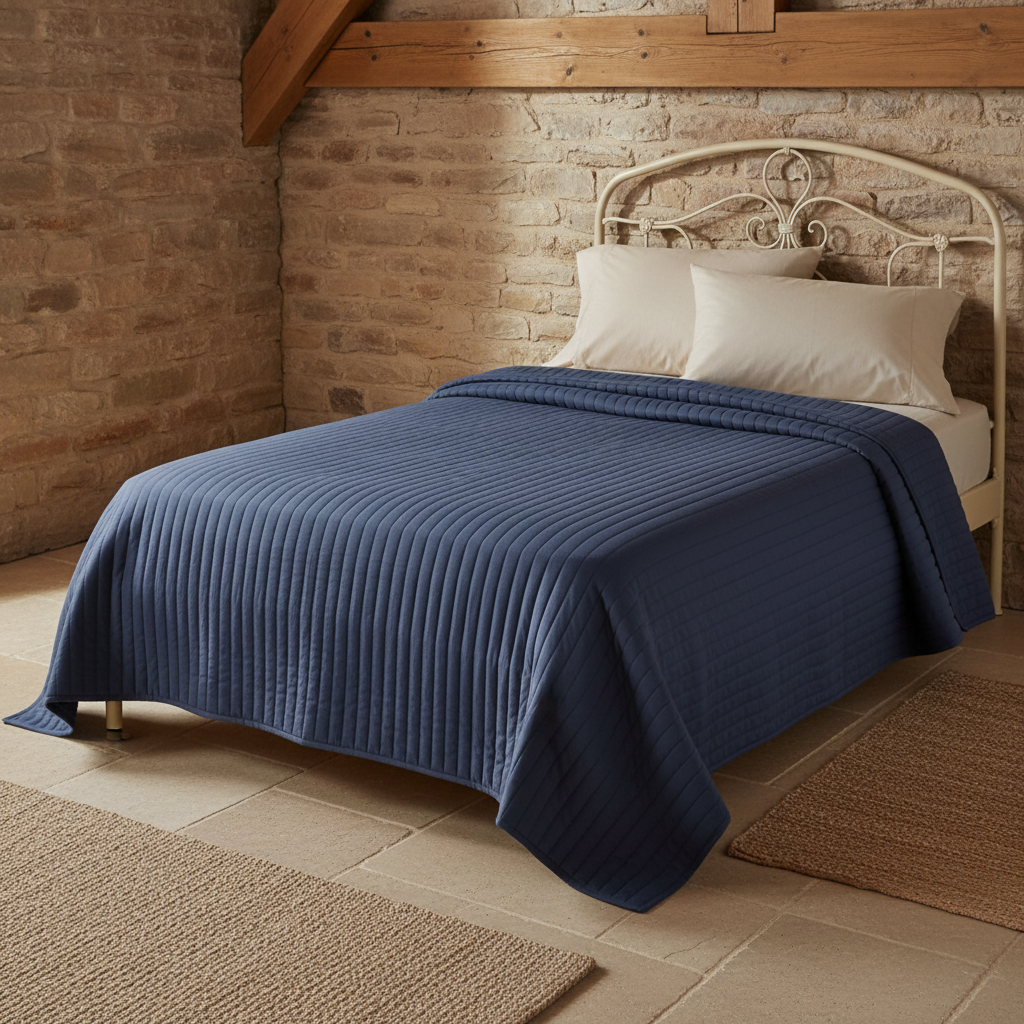 HomeStrap – Set Da 6 Coprisari In Cotone Trapuntato, Con Cerniera, Finestra Trasparente, Blu Navy, 41x33x19 Cm - 2