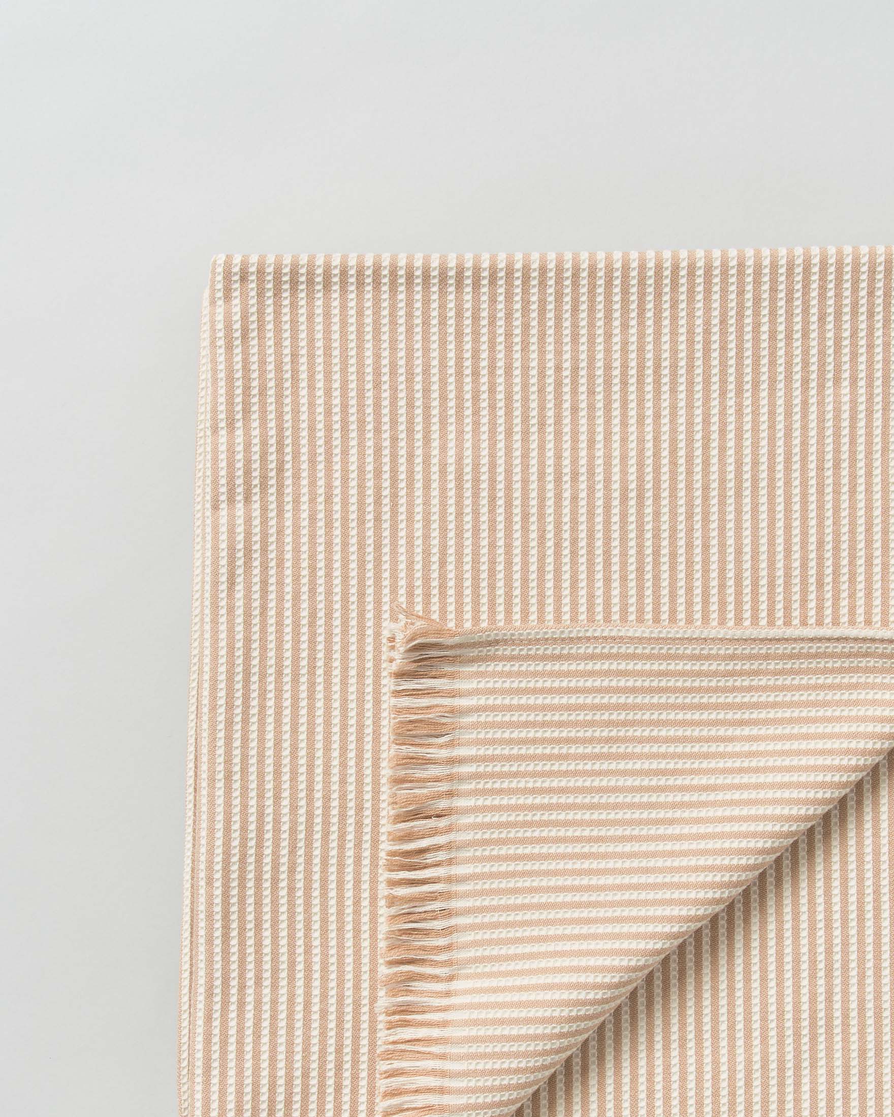 Telo mare MC2 Saint Barth beige in seersucker di cotone image