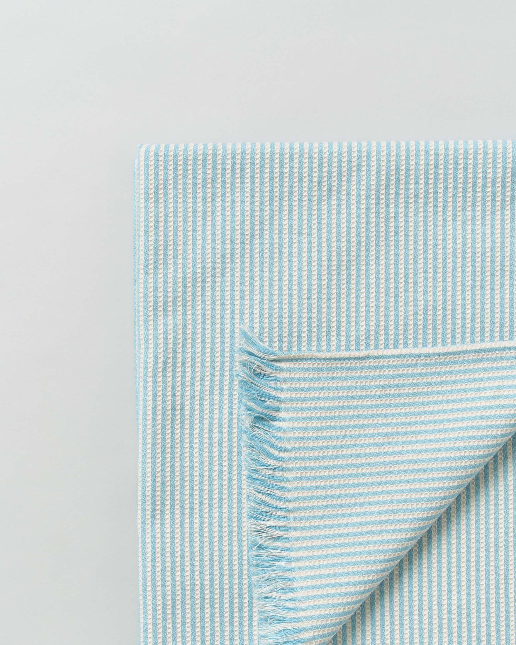 Telo mare MC2 Saint Barth azzurro in seersucker di cotone image