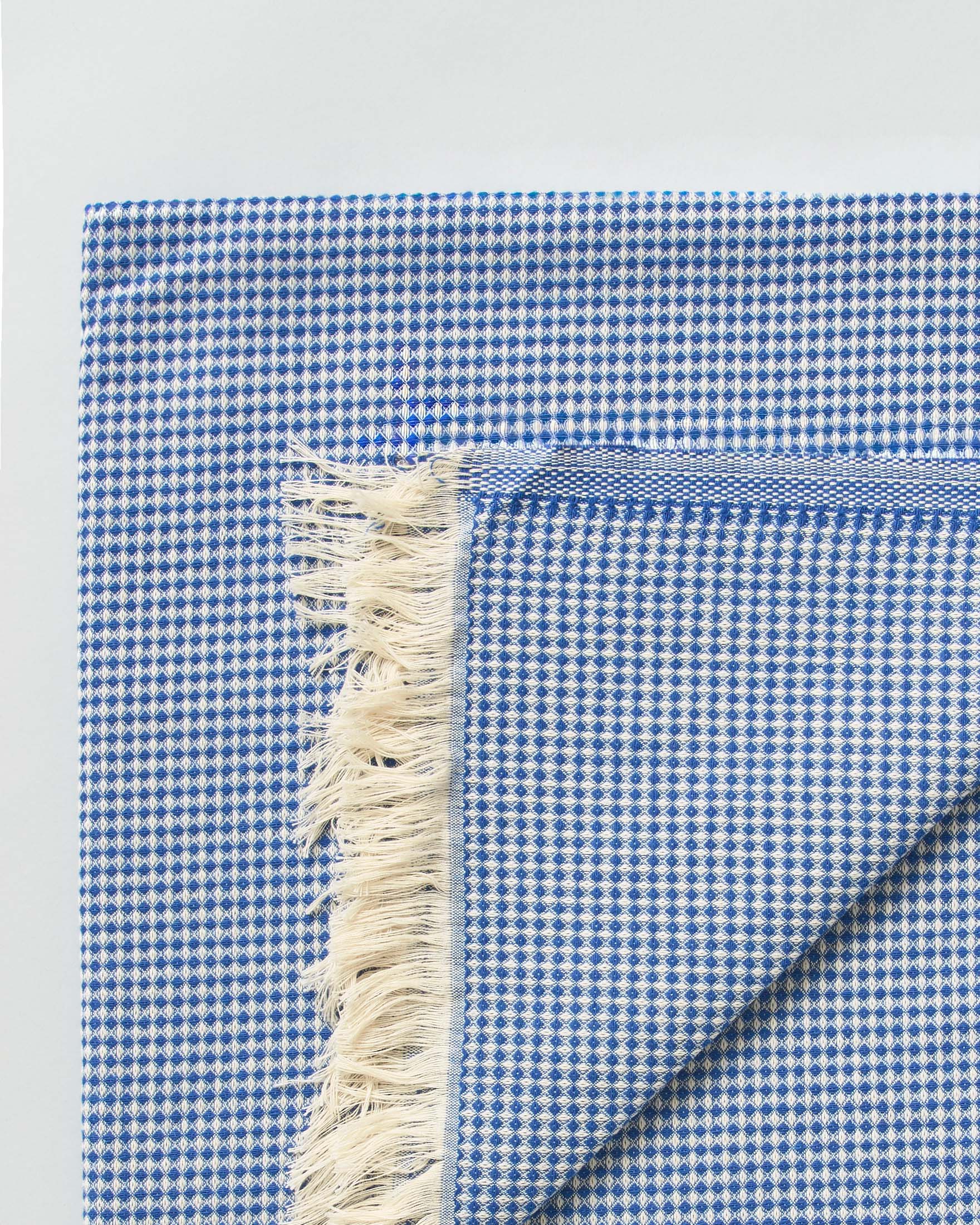 Telo mare MC2 Saint Barth celeste in cotone punto waffle bicolore image