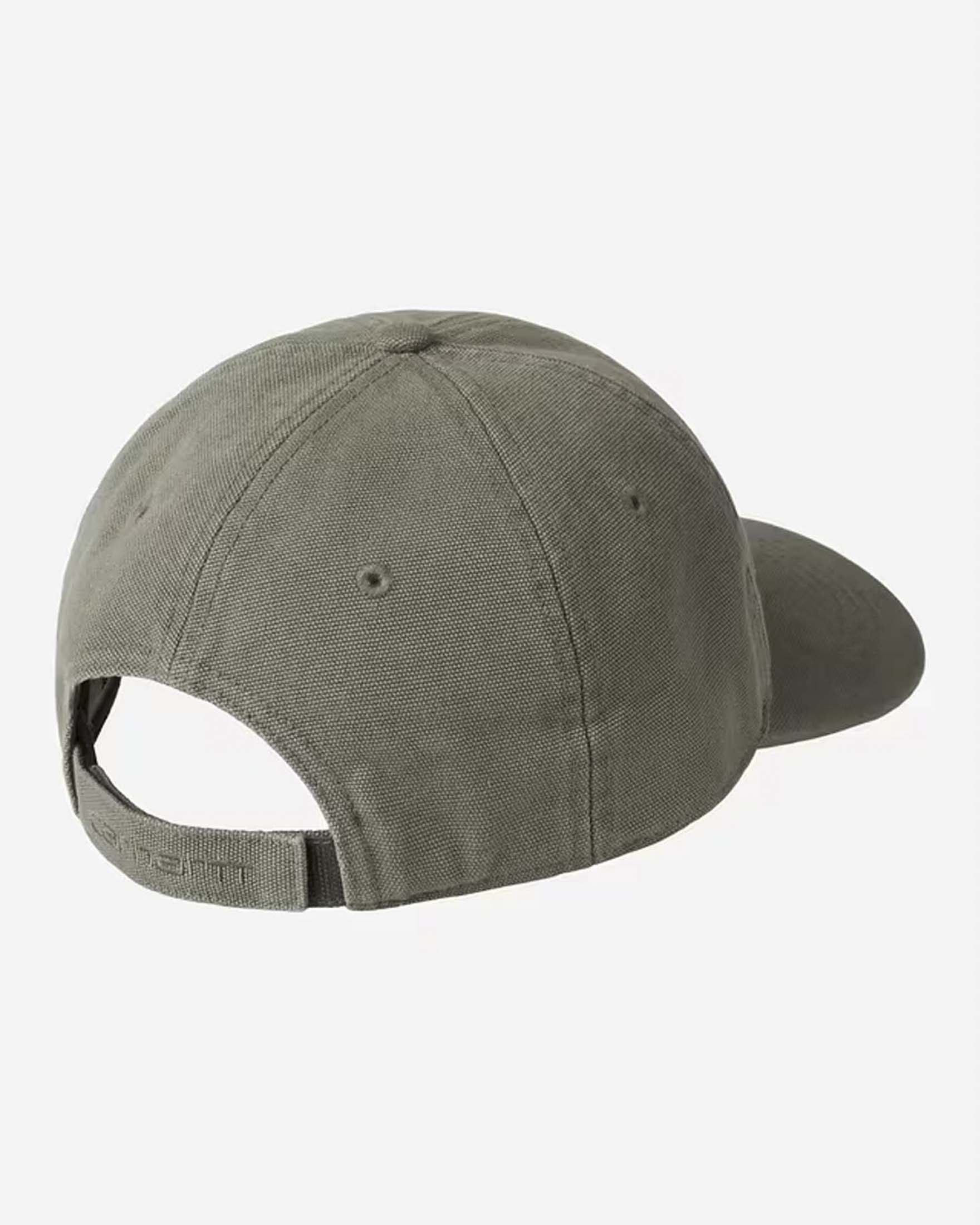 Berretto baseball Carhartt in canvas verde militare con patch logo image