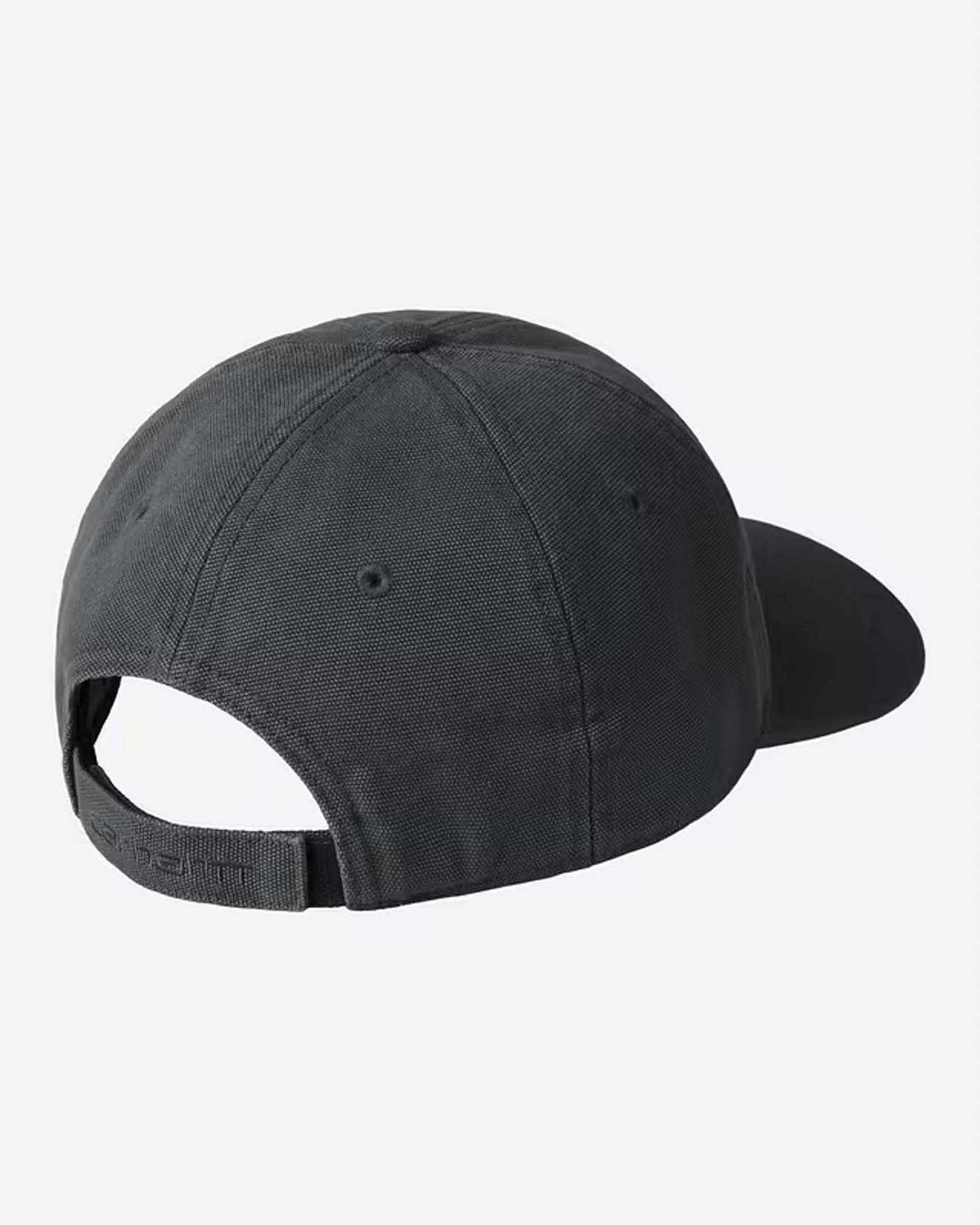 Berretto baseball Carhartt in canvas nero con patch logo image