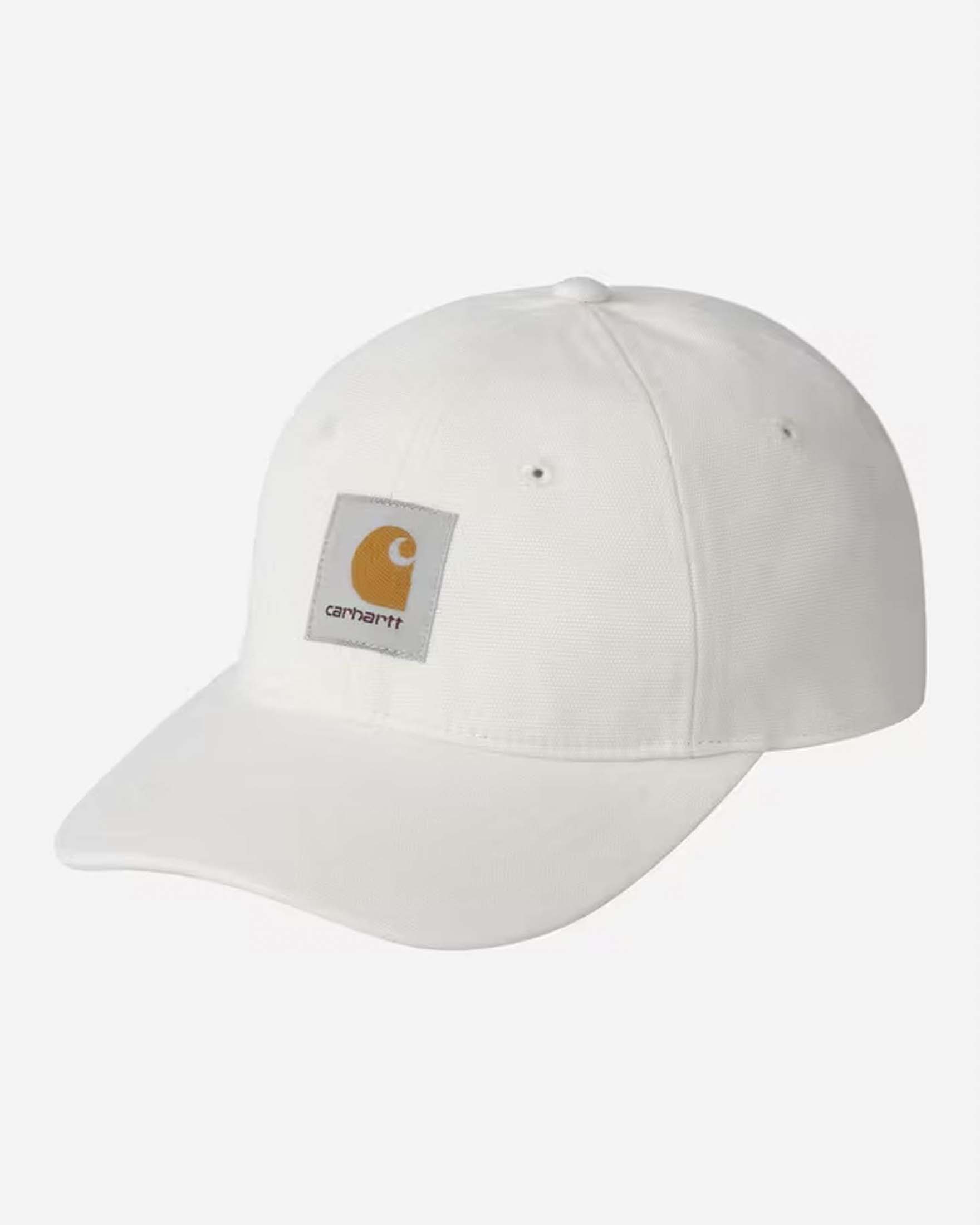 Berretto baseball Carhartt in canvas bianco con patch logo
