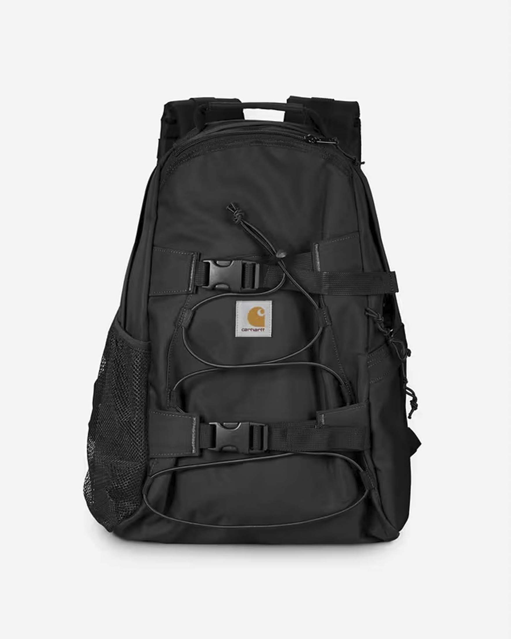 Zaino Carhartt Kickflip nero in tessuto impermeabile