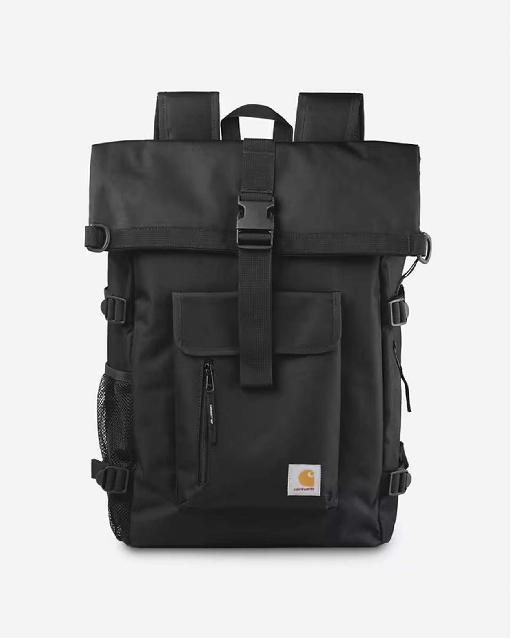 Zaino Carhartt Philis nero in tessuto impermeabile