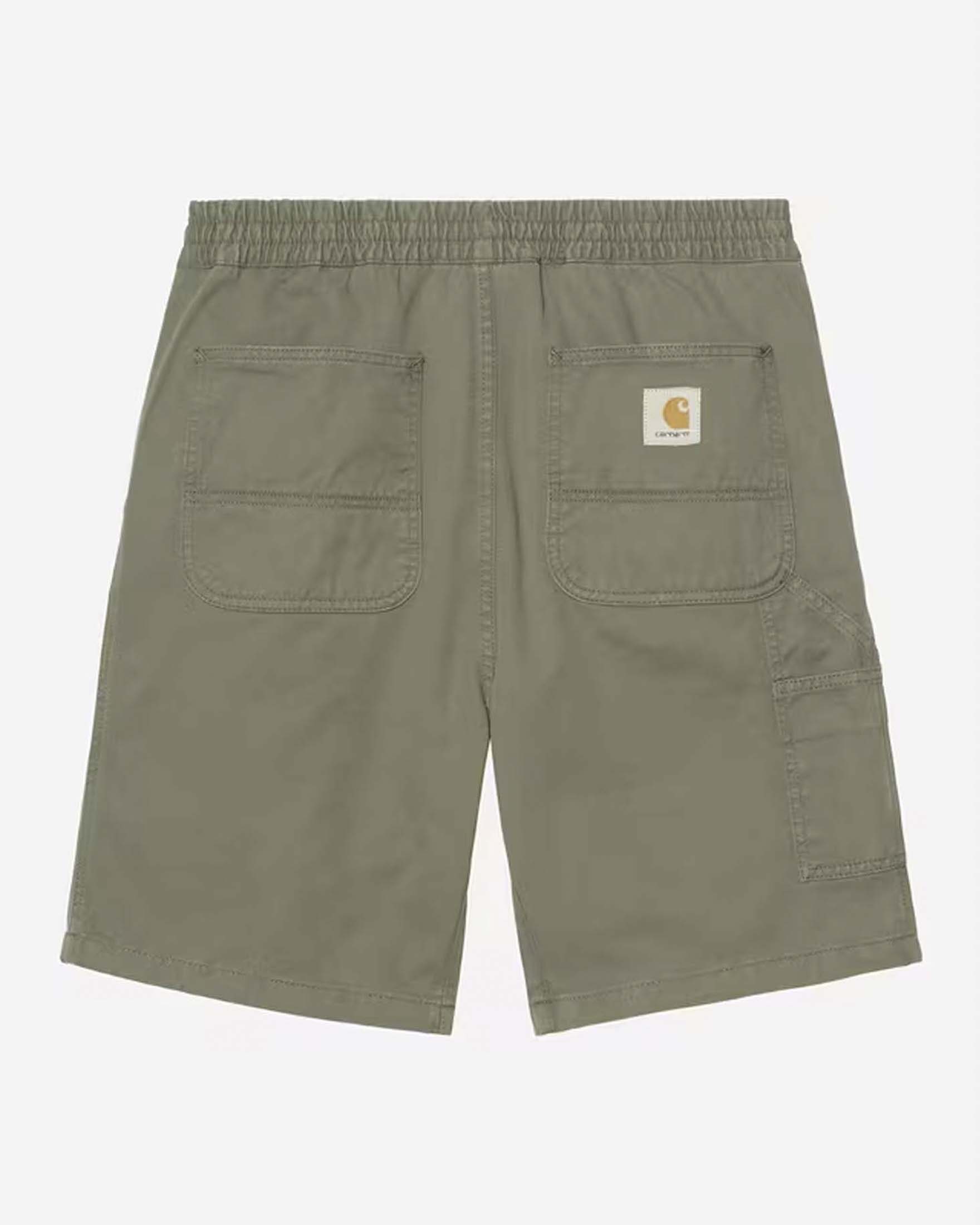 Bermuda work Carhartt Flint Short verde militare in twill di cotone image