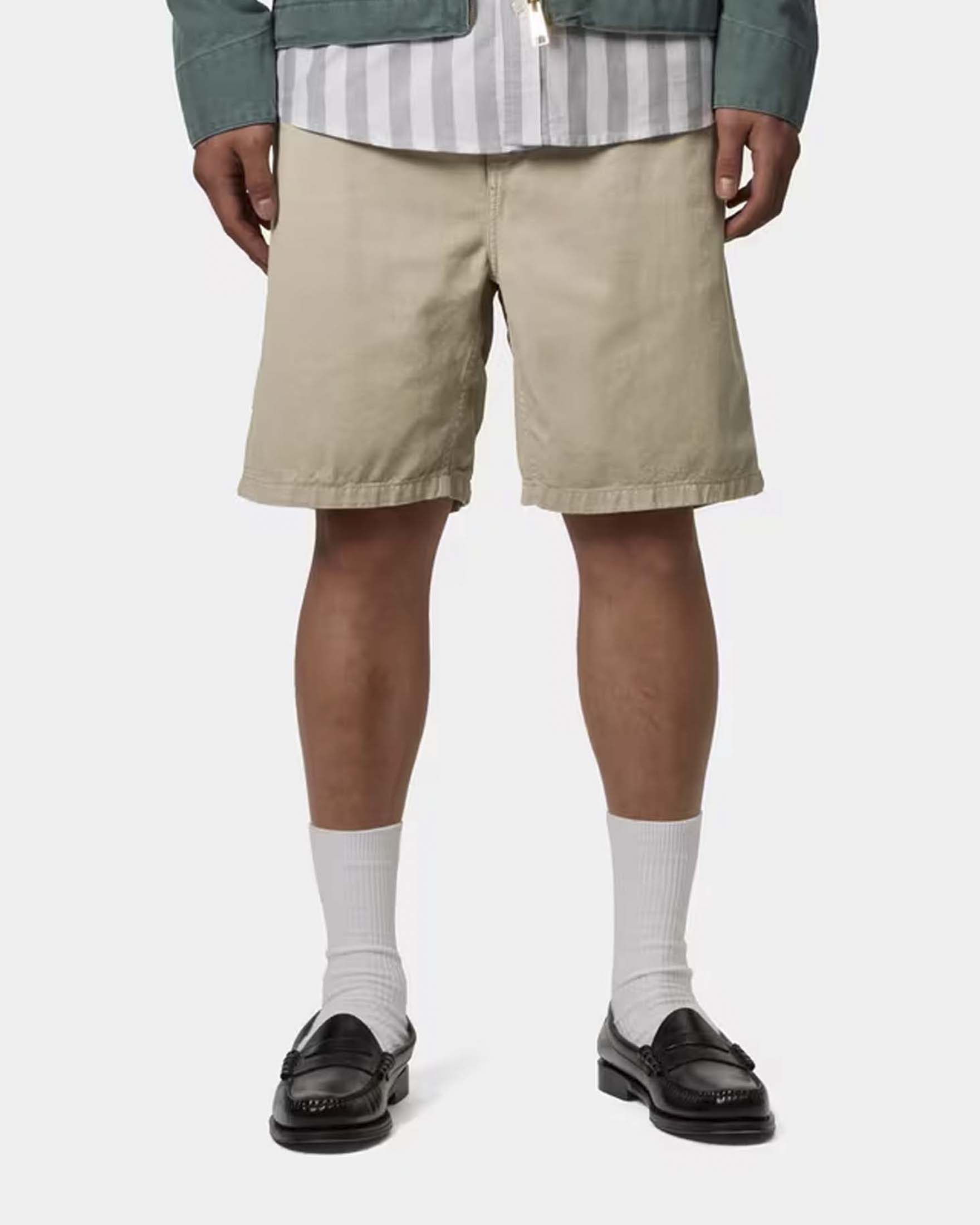 Bermuda work Carhartt Flint Short beige in twill di cotone image