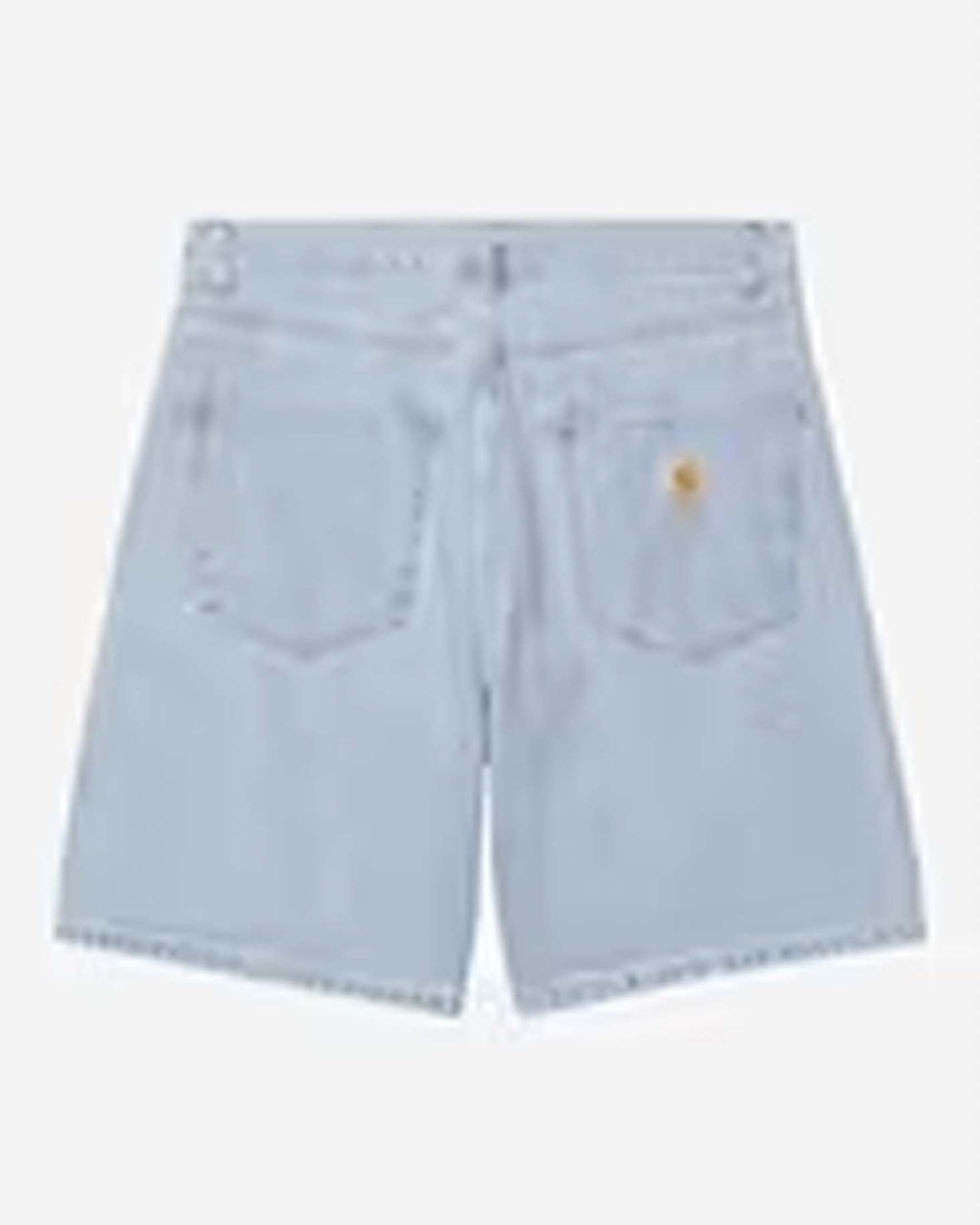 Bermuda denim relaxed-fit Carhartt Nolan Short in tela ferma di cotone lavaggio bleach image