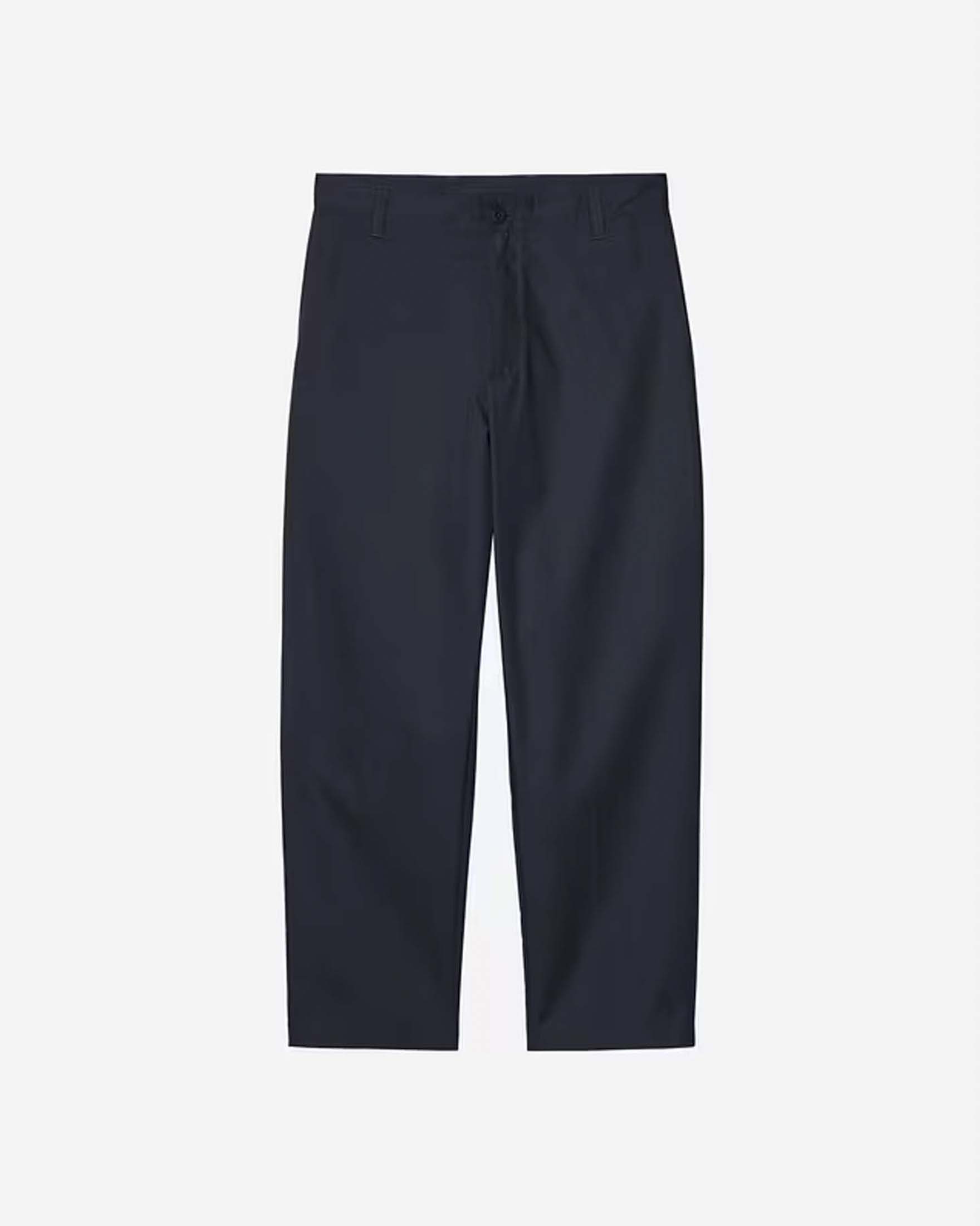 Pantalone chino blu Calder Pant Carhartt relaxed tapered fit in misto cotone