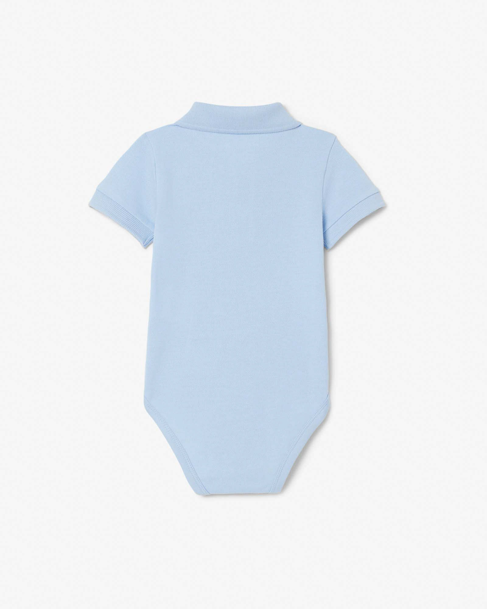 Body Lacoste azzurro modello polo in cotone stretch image