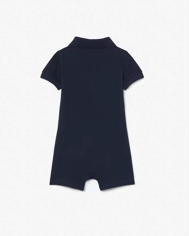 Pagliaccetto Lacoste blu modello polo in cotone stretch image