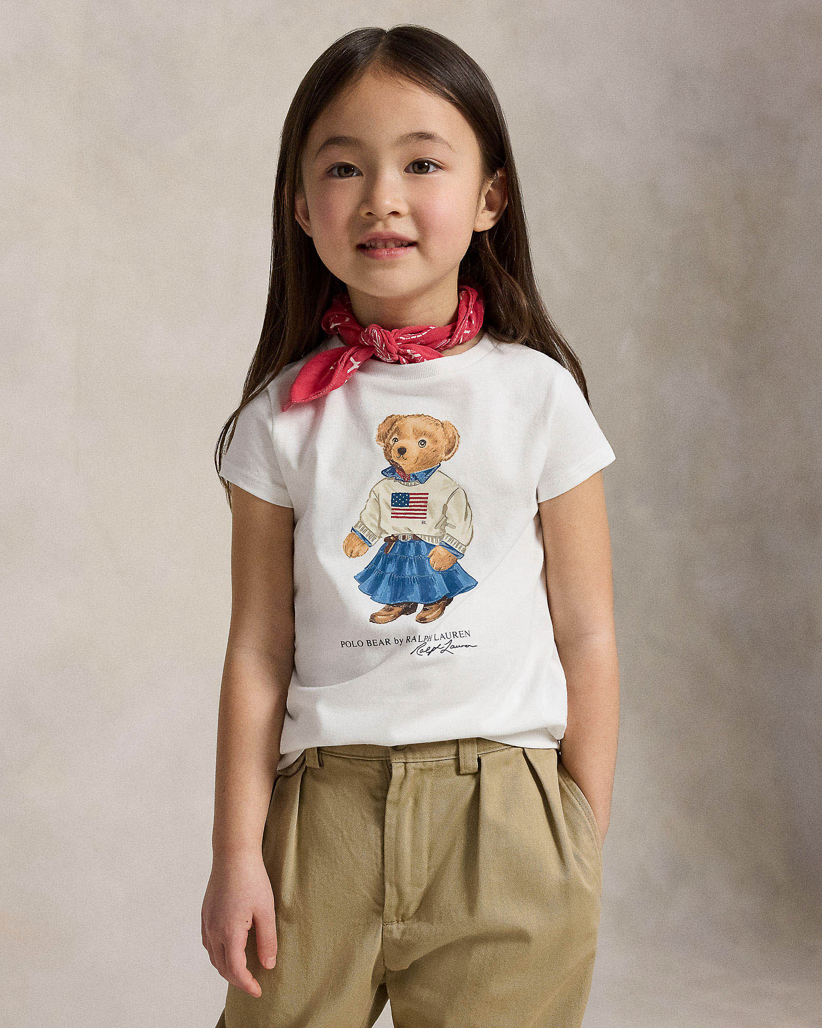 T-shirt bianca Polo Ralph Lauren con stampa Polo Bear