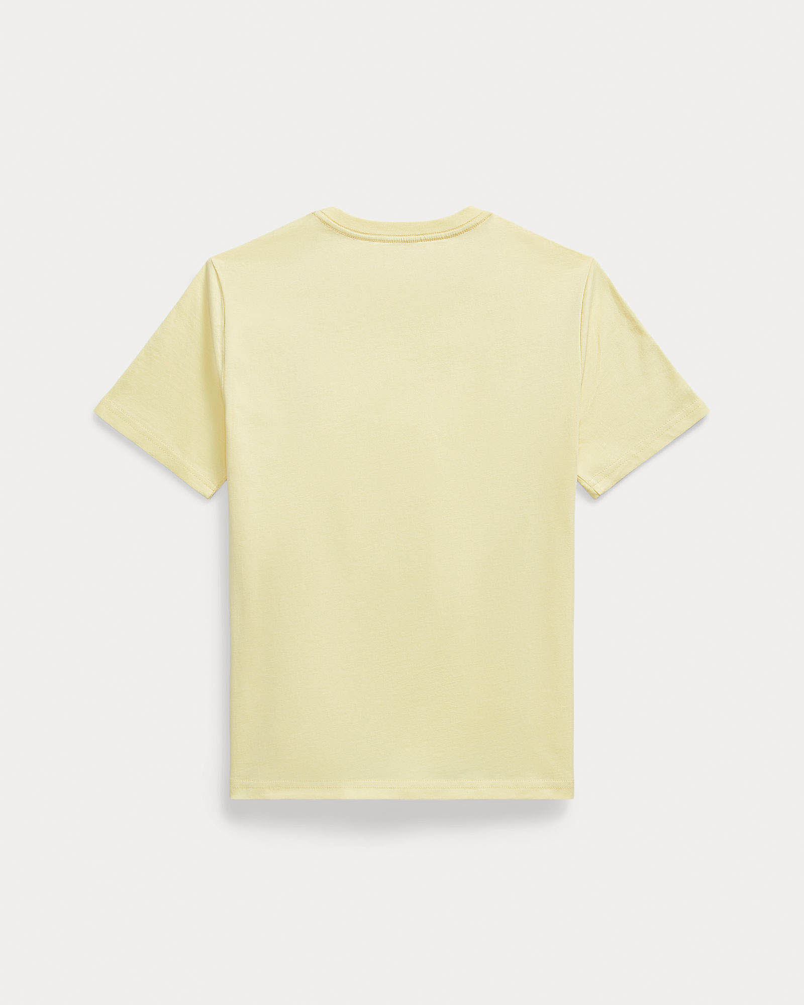 T-shirt Polo Ralph Lauren gialla mezza manica con logo pony blu image