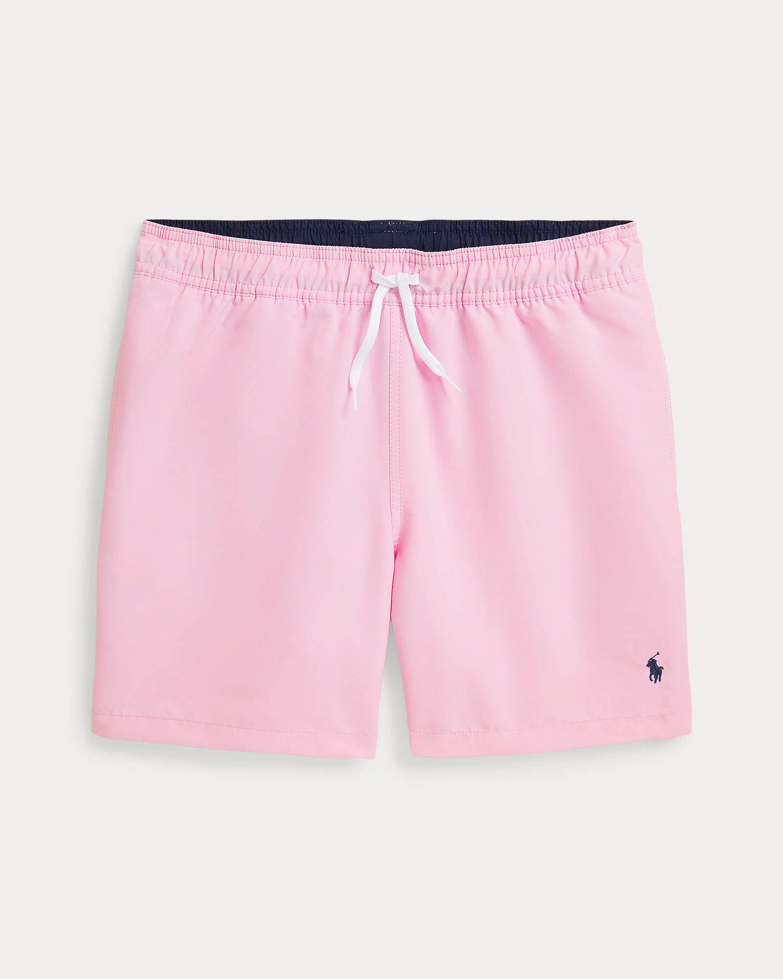 Boxer mare rosa con logo pony nero e taschino sul retro