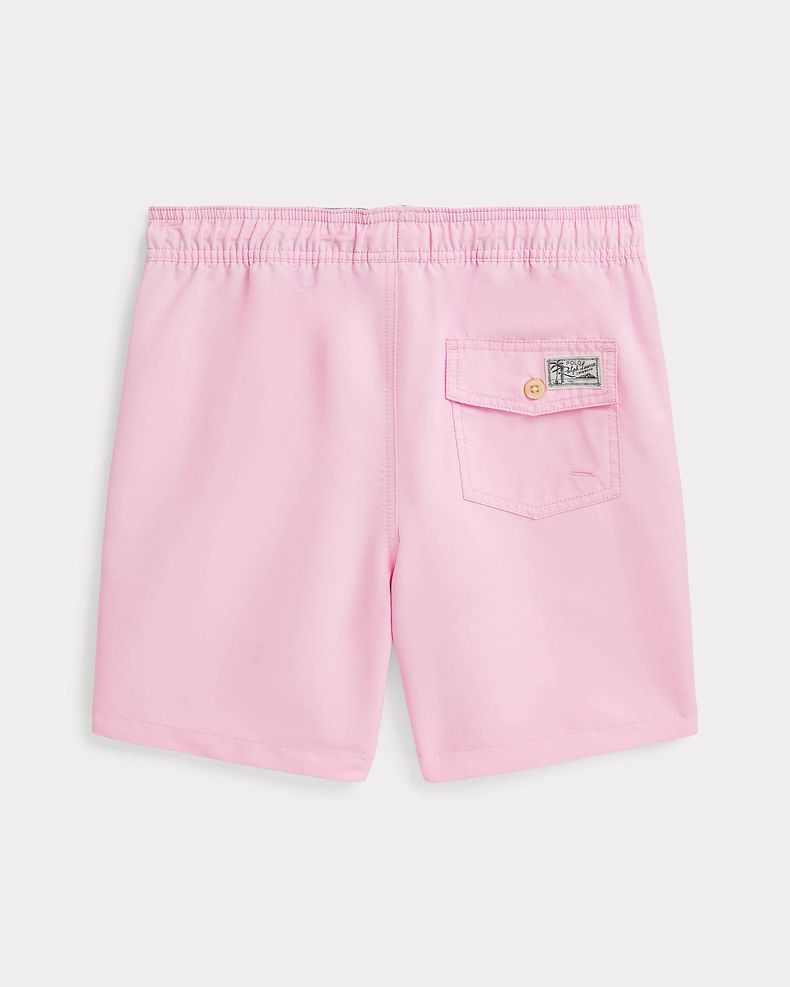 Boxer mare rosa con logo pony nero e taschino sul retro image