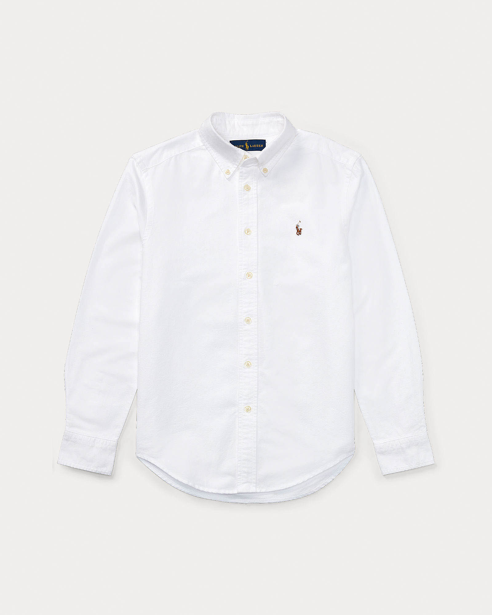 Camicia bianca Polo Ralph Lauren Junior modello oxford in puro cotone image