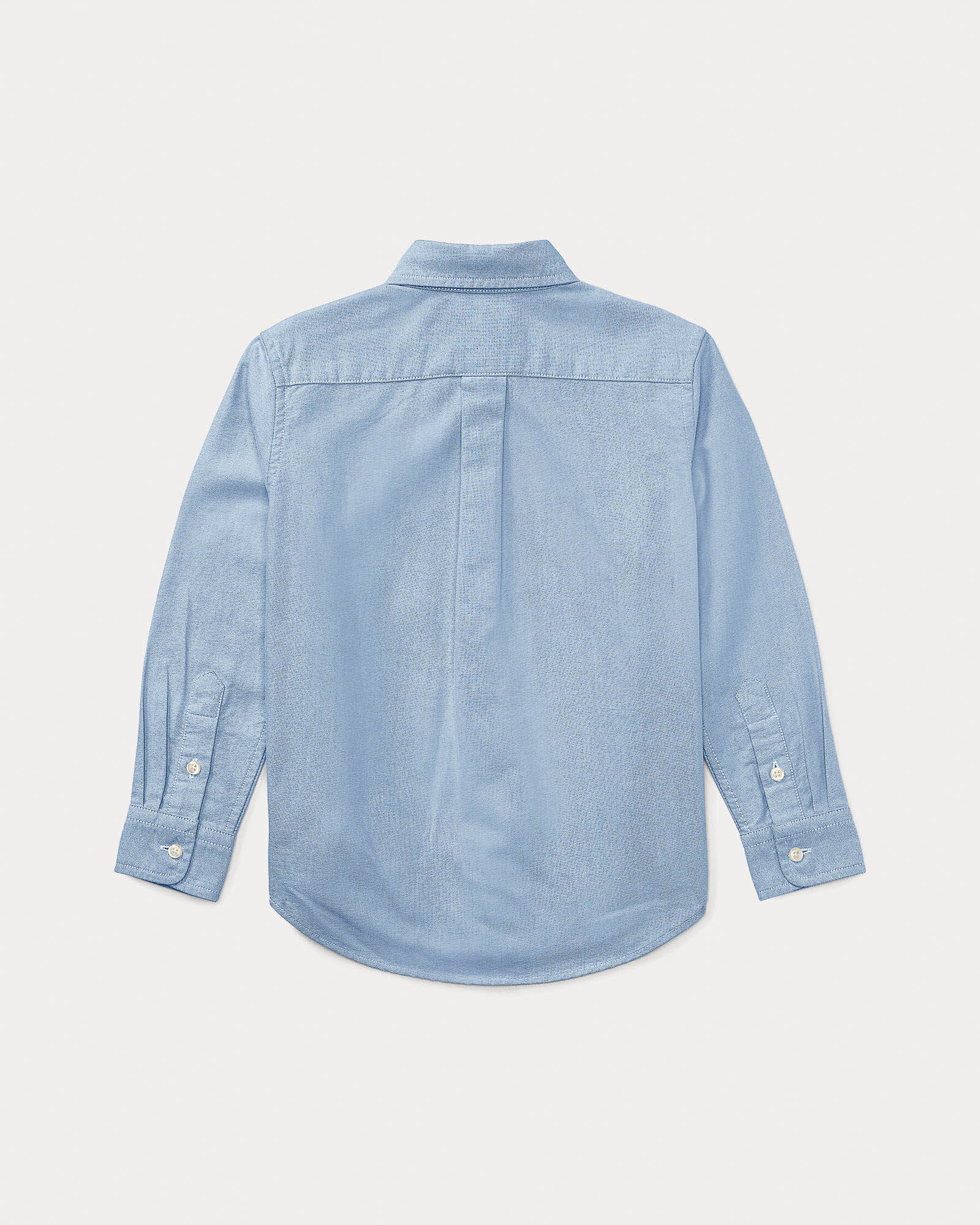 Camicia azzurra Polo Ralph Lauren Junior modello oxford in puro cotone image