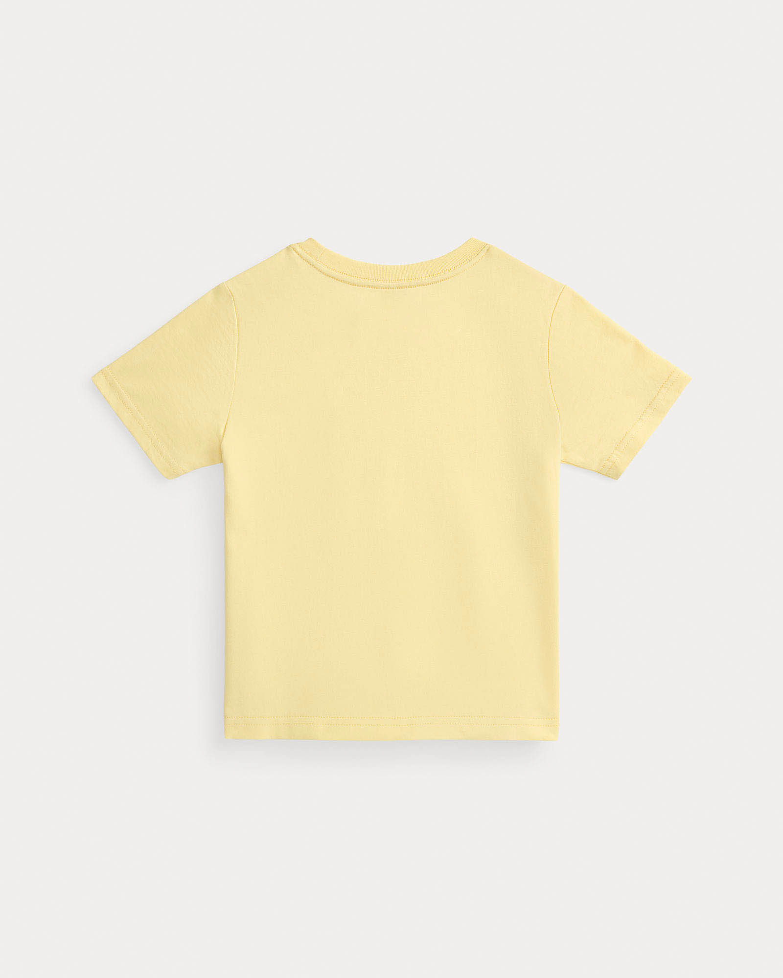 T-shirt Polo Ralph Lauren gialla mezza manica con logo pony blu image