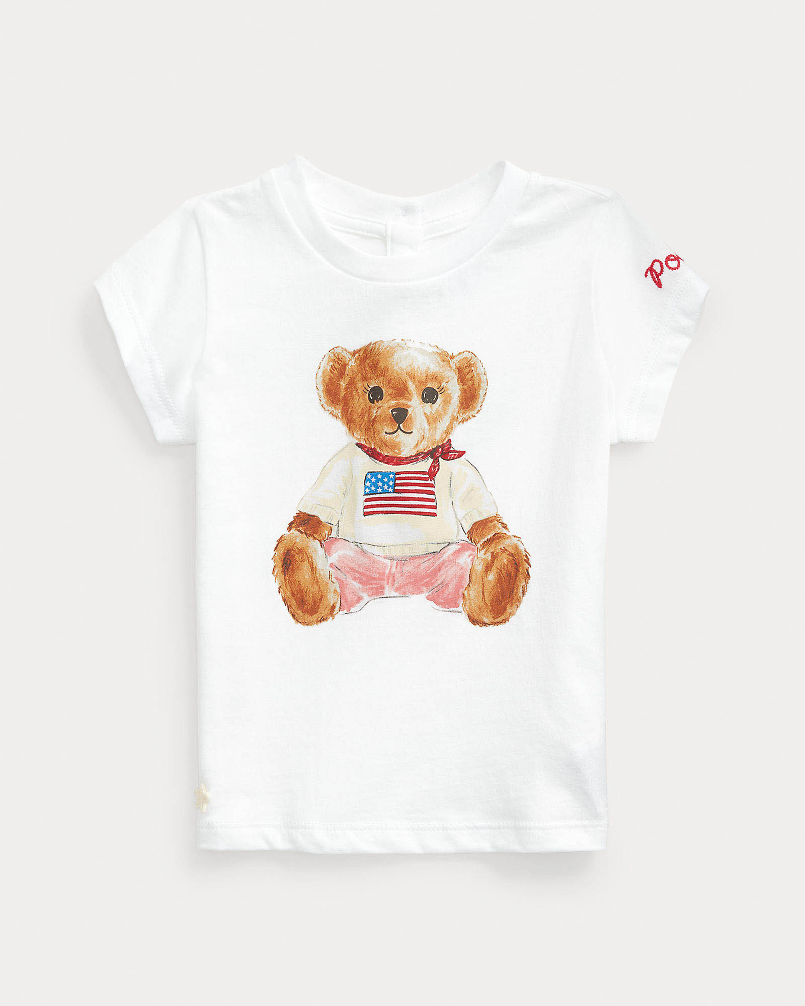 T-shirt bianca Polo Ralph Lauren con stampa Polo Bear