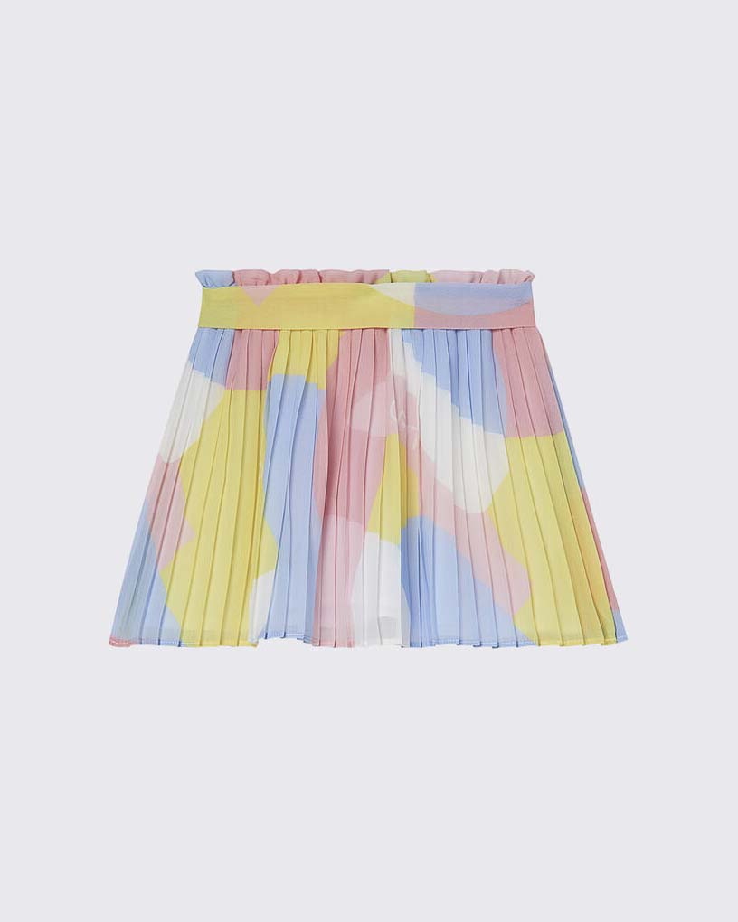 Gonna Liu Jo plisettata multicolor con fiocco image
