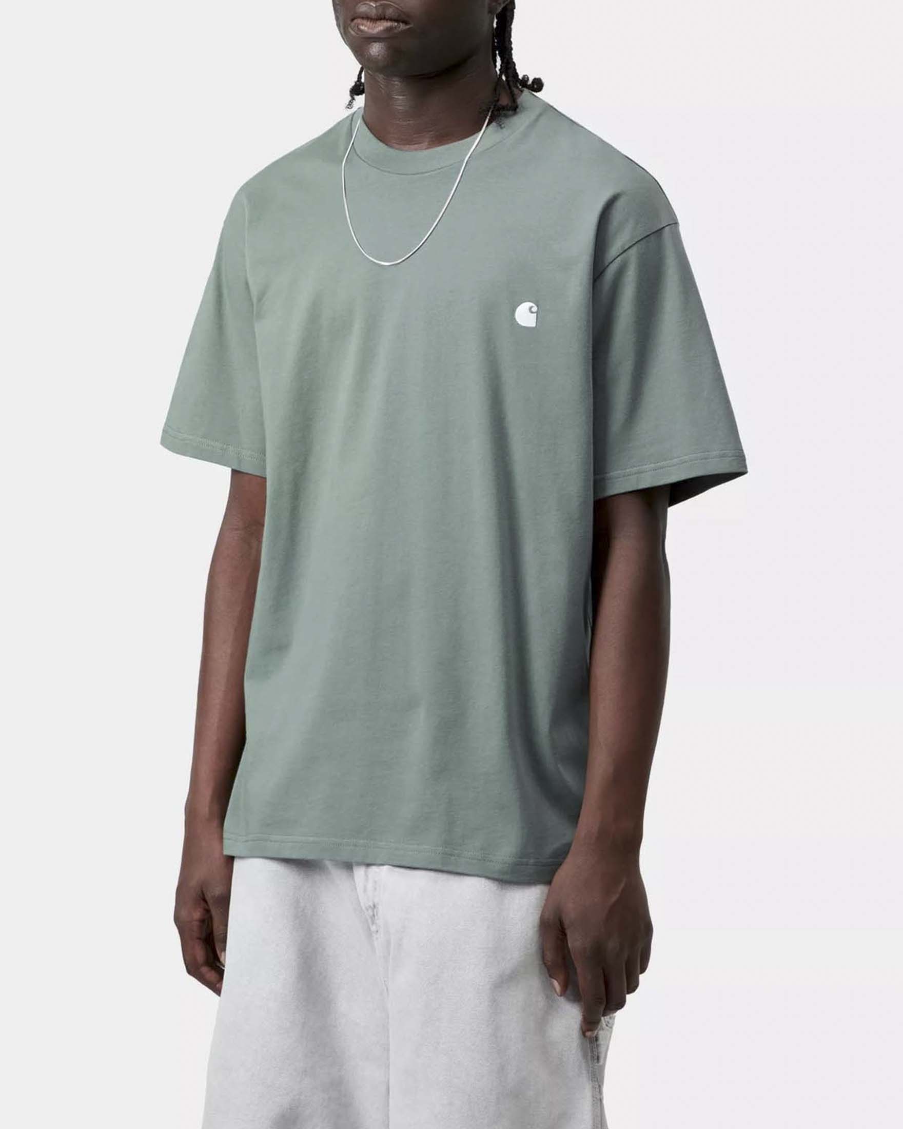T-shirt verde salvia mezza manica Madison Carhartt loose-fit in leggero jersey di cotone image