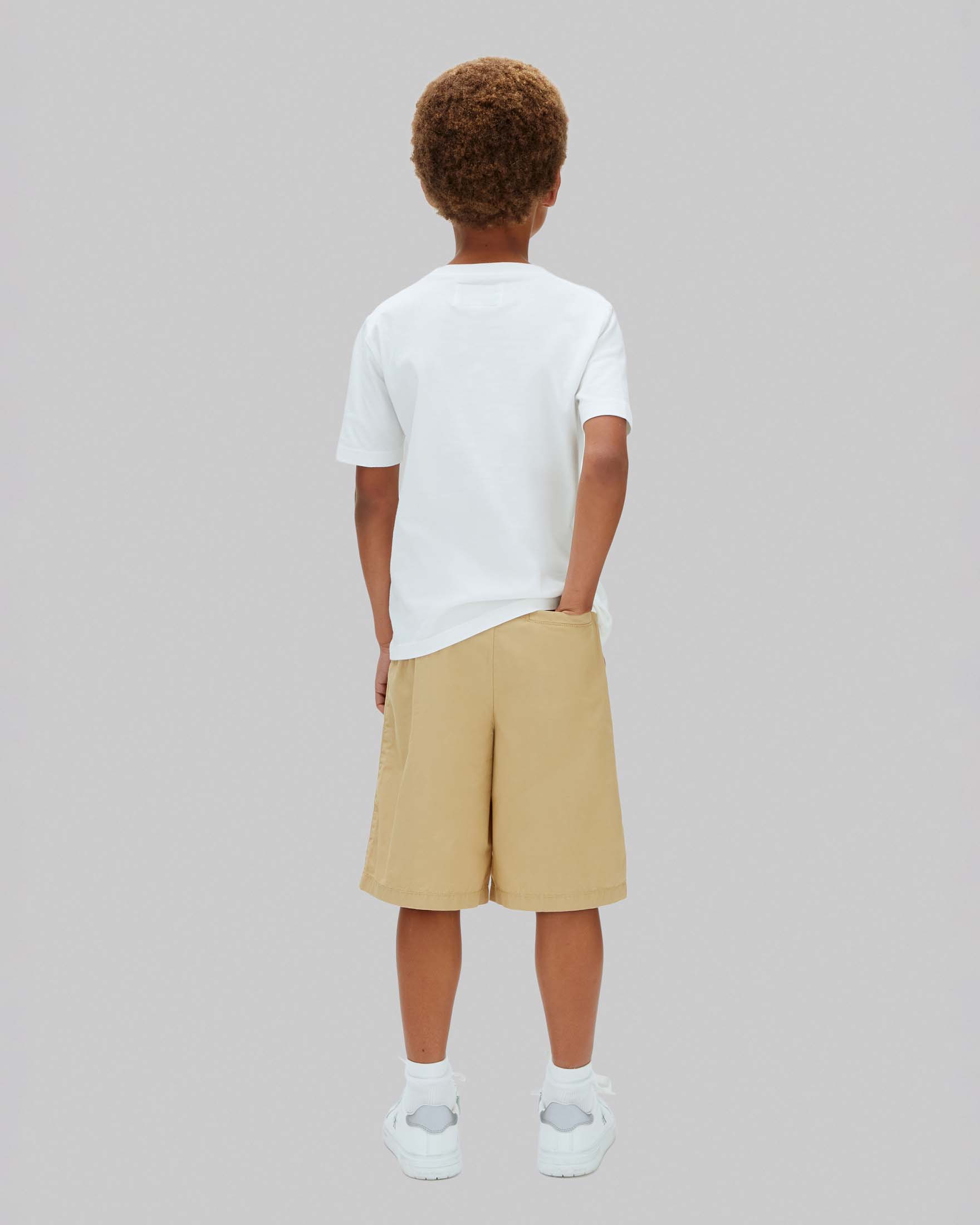 Bermuda Calvin Klein beige in tessuto tecnico con coulisse image