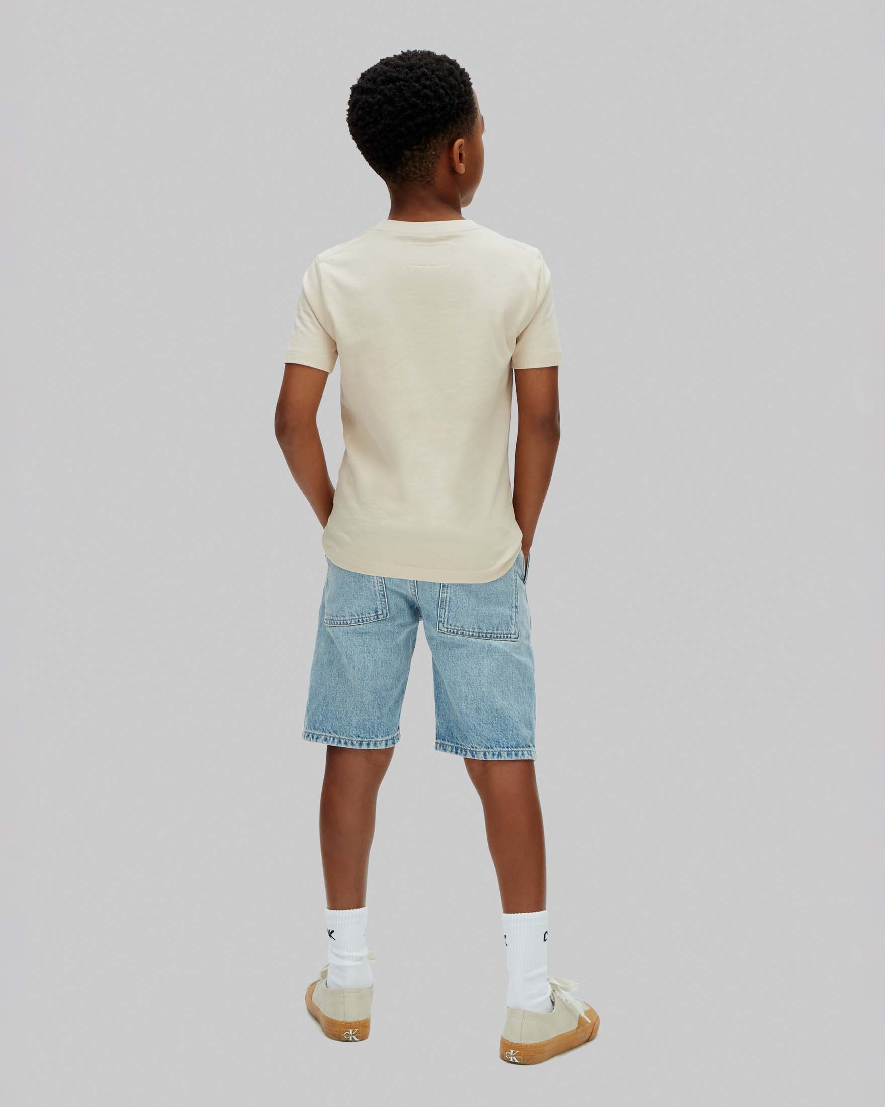 Bermuda Calvin Klein in denim stone washed con coulisse image