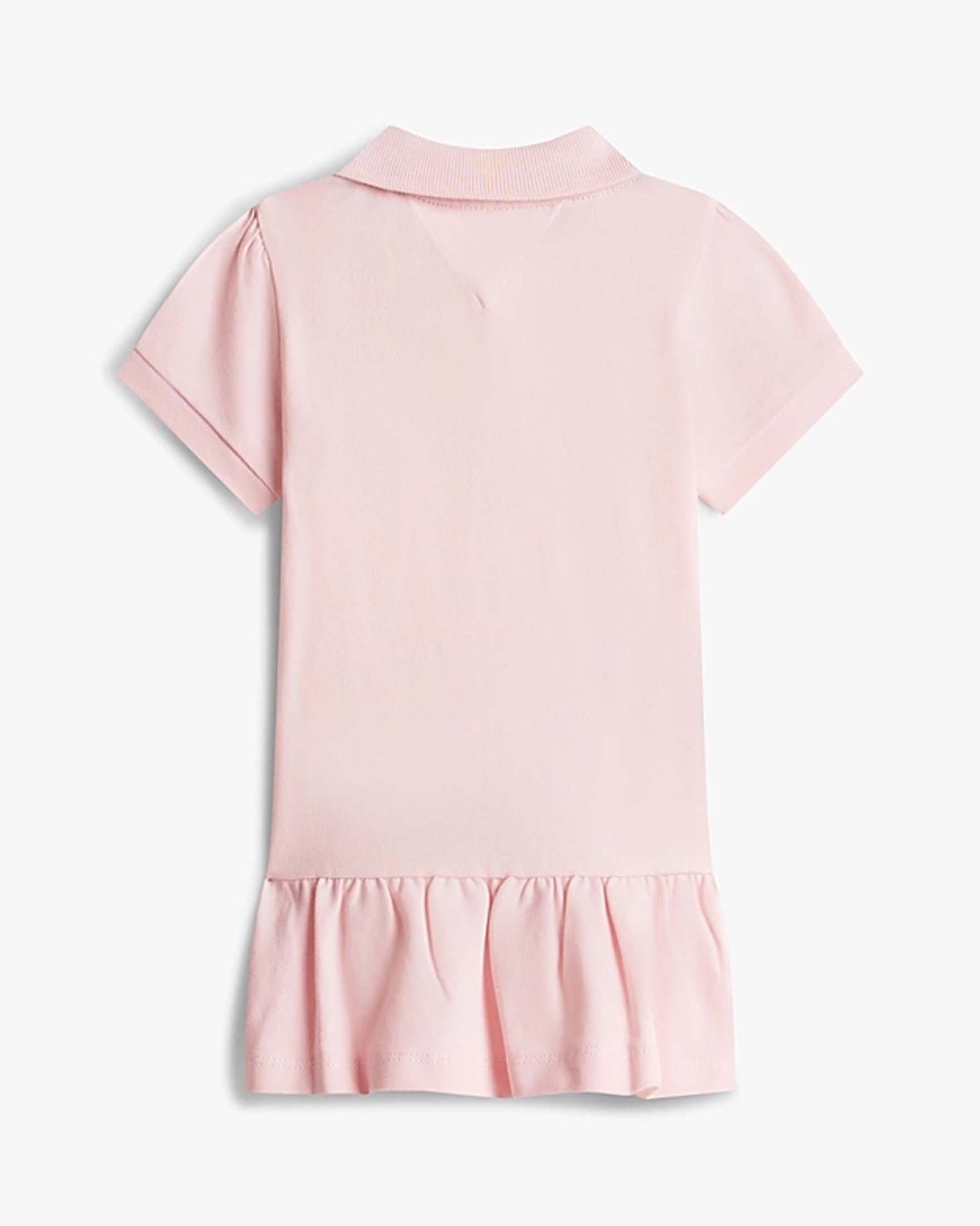 Abito polo rosaTommy Hilfiger in piquè di cotone stretch image