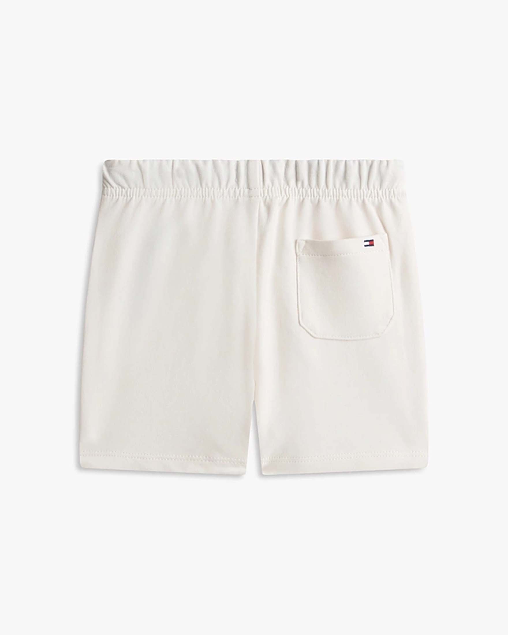 Bermuda bianco Tommy Hilfiger in felpa di cotone stretch con coulisse image