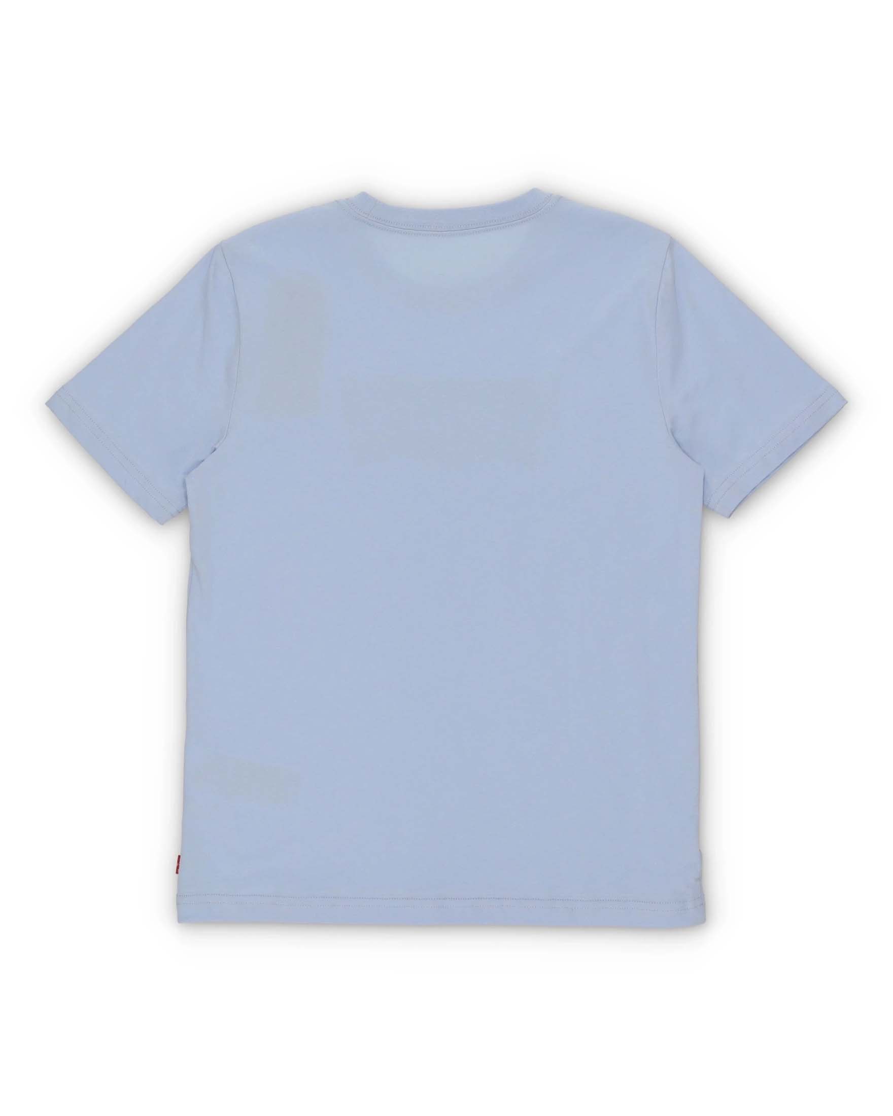 T-shirt Levi's azzurra mezza manica con logo batwing blu image
