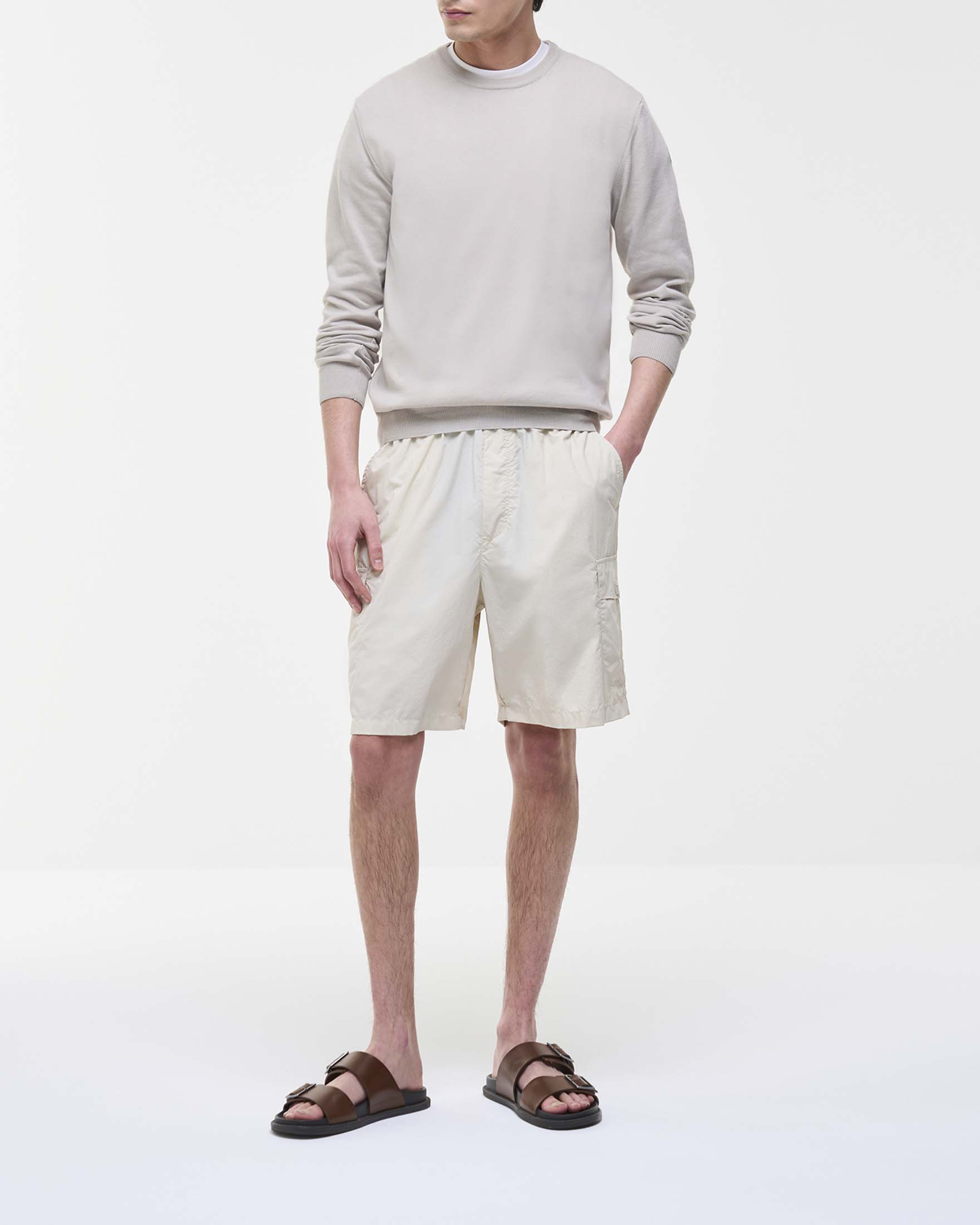 Maglioncino Colmar Originals girocollo beige in puro cotone